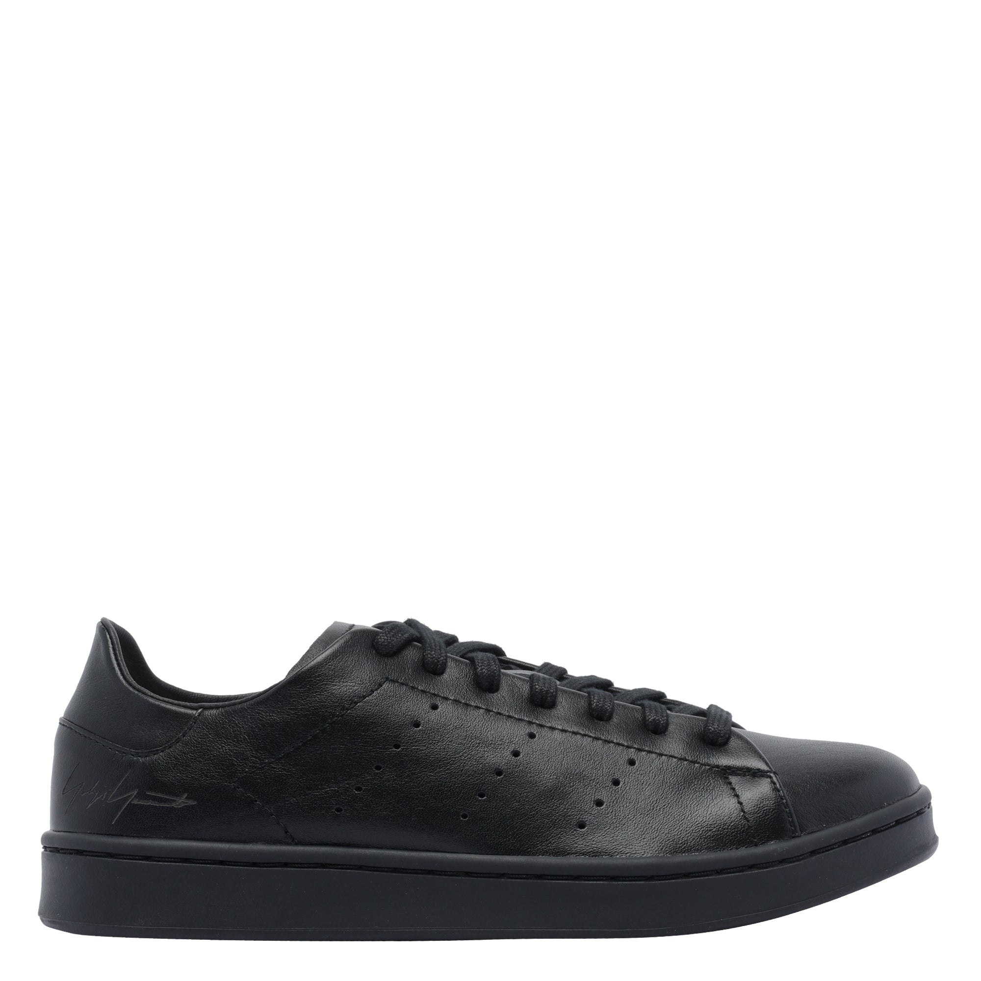 Y-3 Sneakers Black Calf Leather/ Rubber Sole