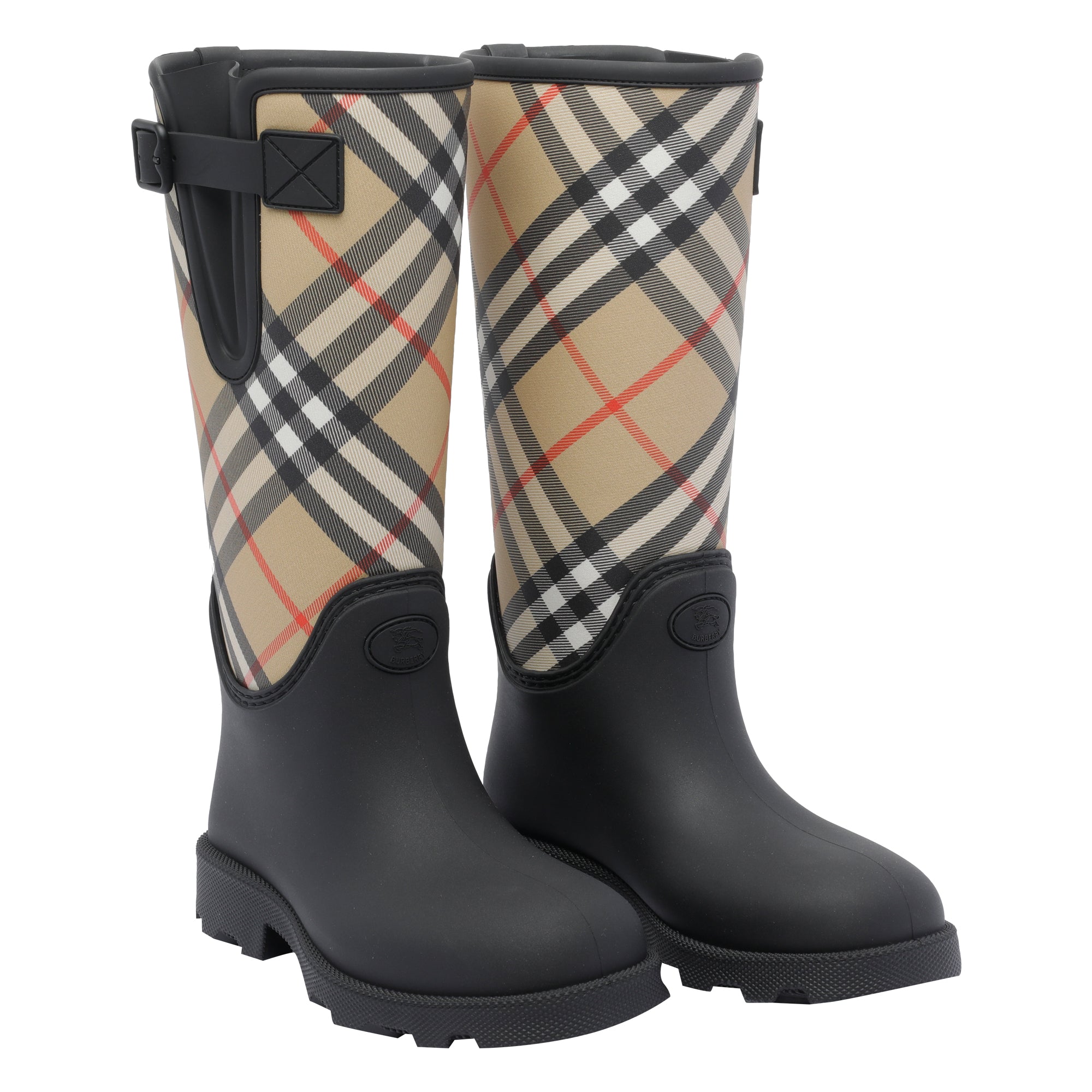 Burberry Boots Black 100 Rubber/ Rubber Sole