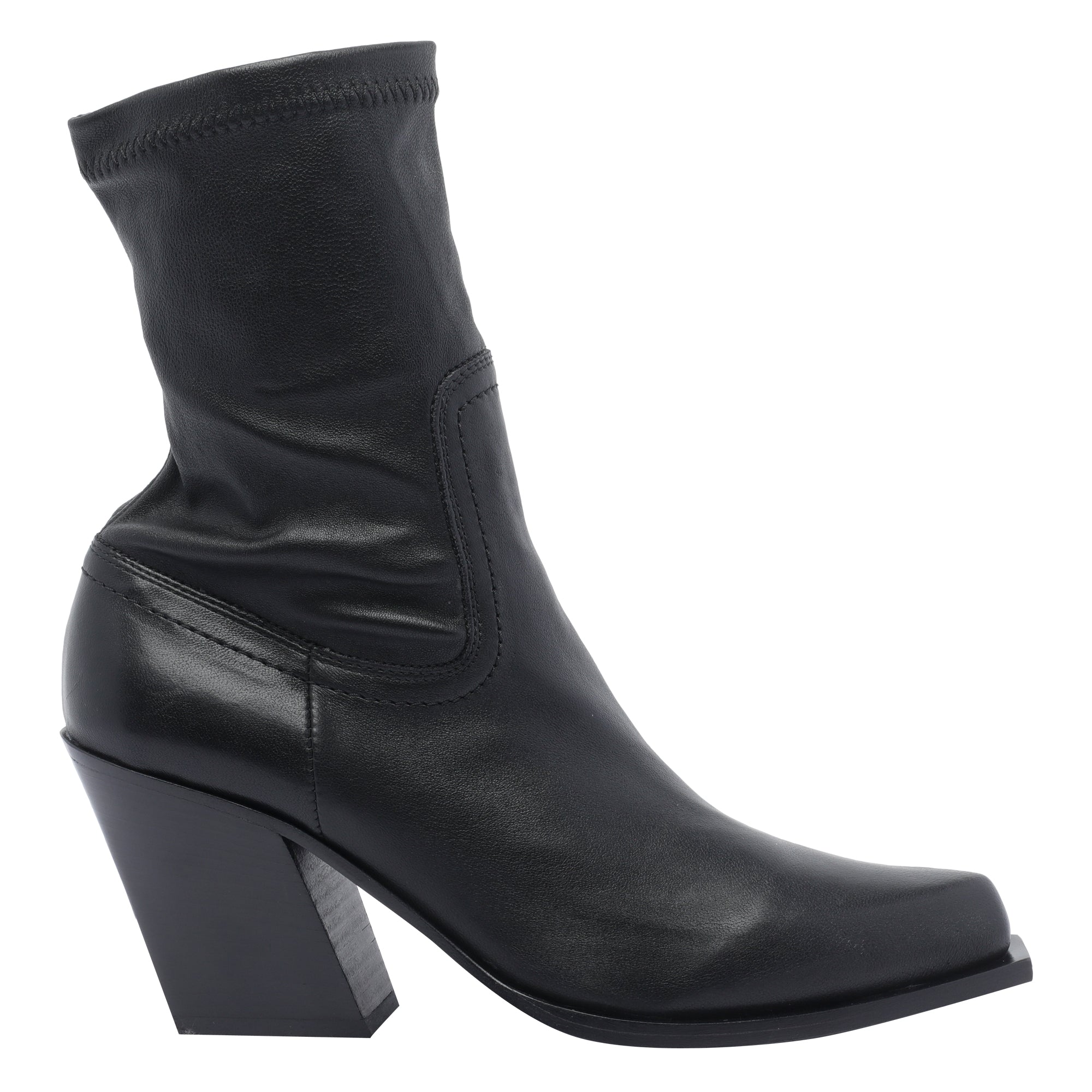 Vic Matie Boots Black Calf Leather/ Rubber Sole