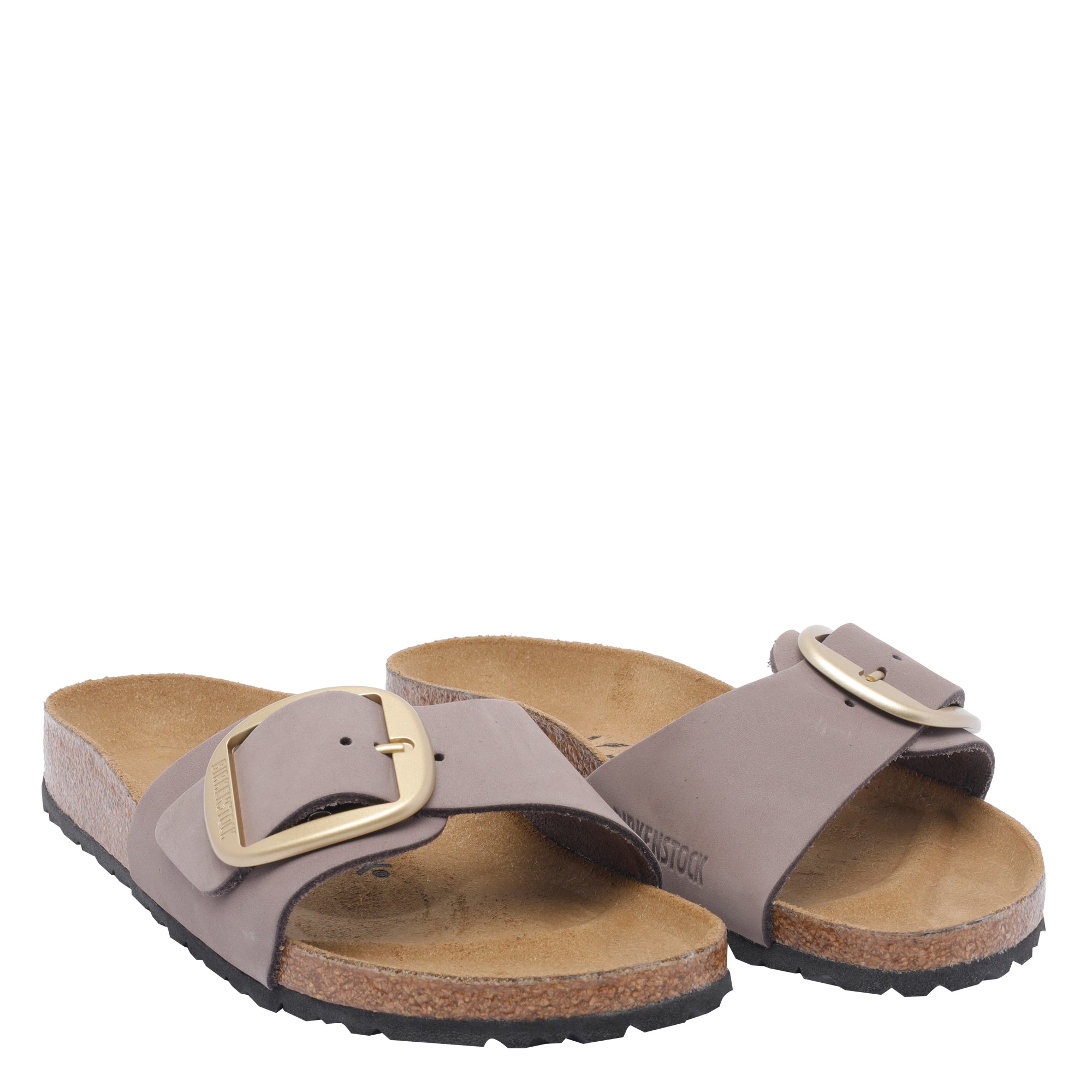Birkenstock Sandals Purple Calf Leather/ Rubber Sole