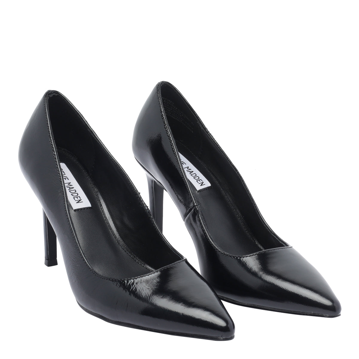 Steve Madden With Heel Black Calf Leather/rubber Sole