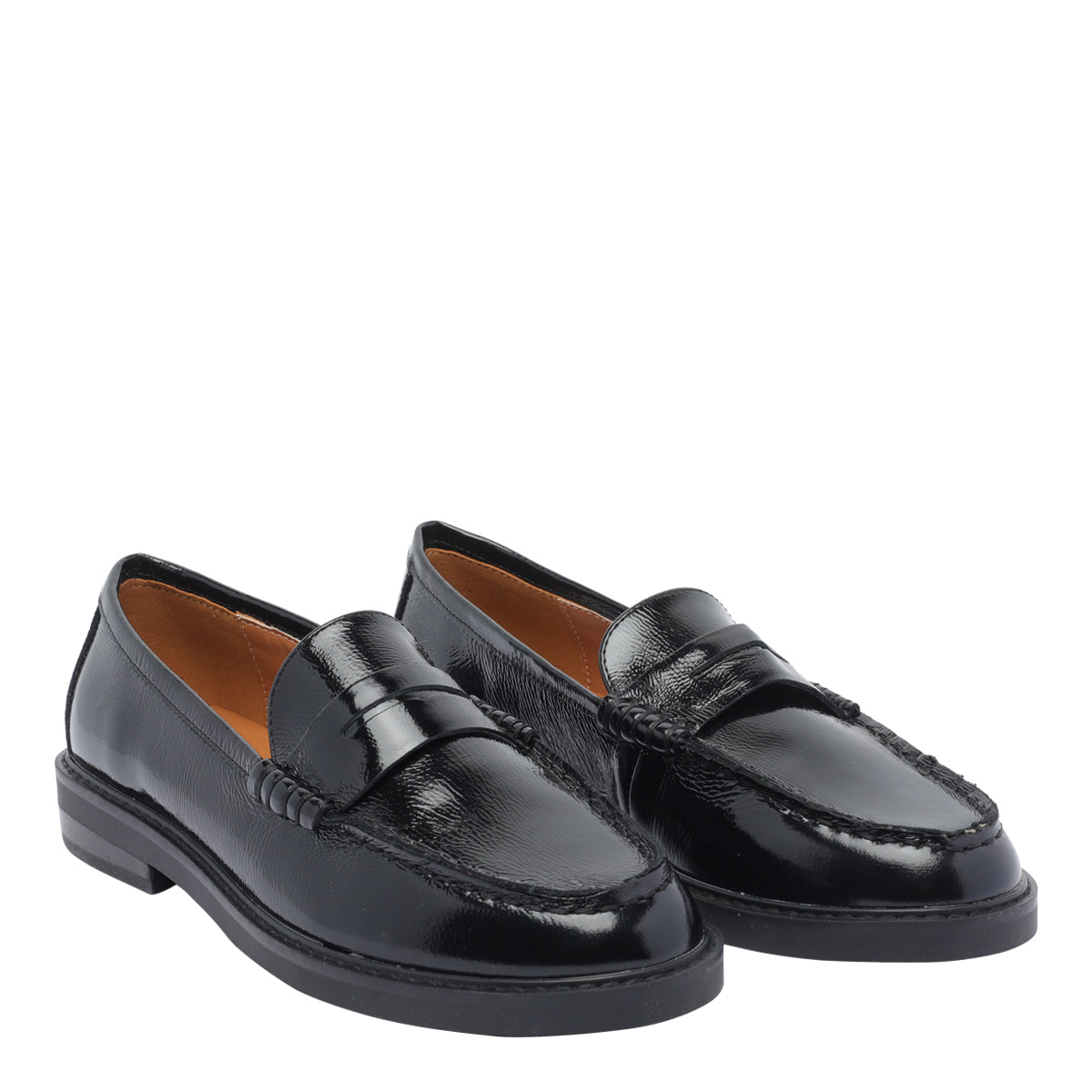 Steve Madden Flat shoes Black Patent Leather/rubber Sole
