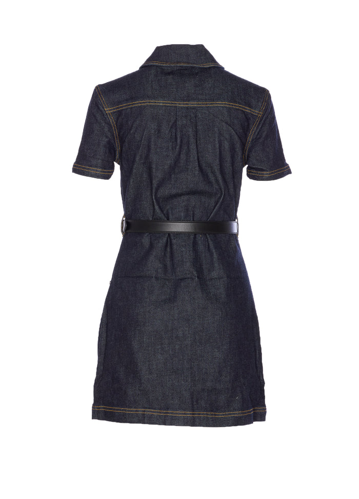Self Portrait Dresses Blue Cotton
