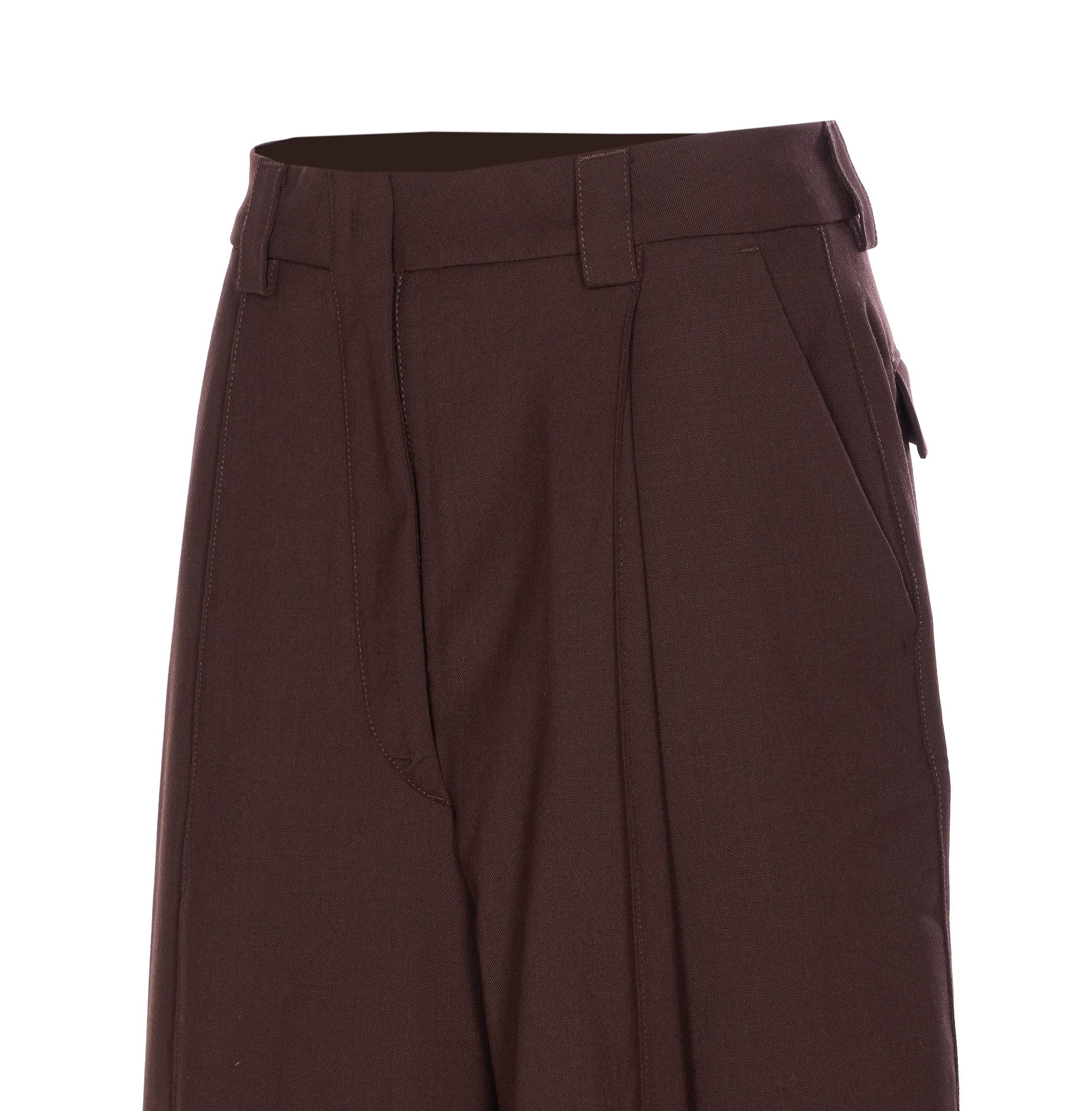 The Latest Trousers Brown Polyester