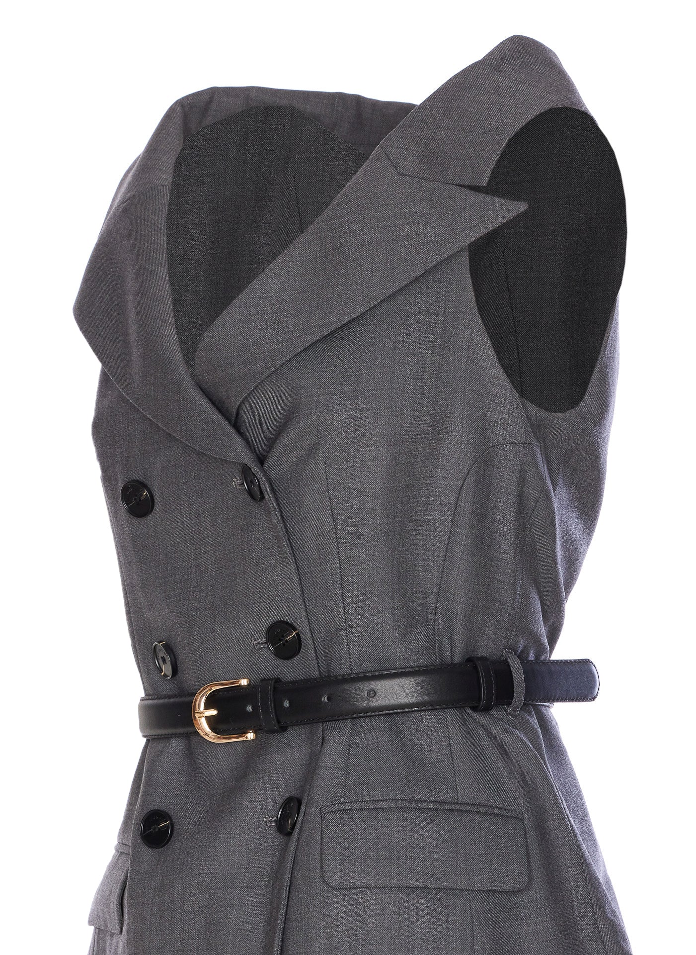Self Portrait Dresses Grey Wool