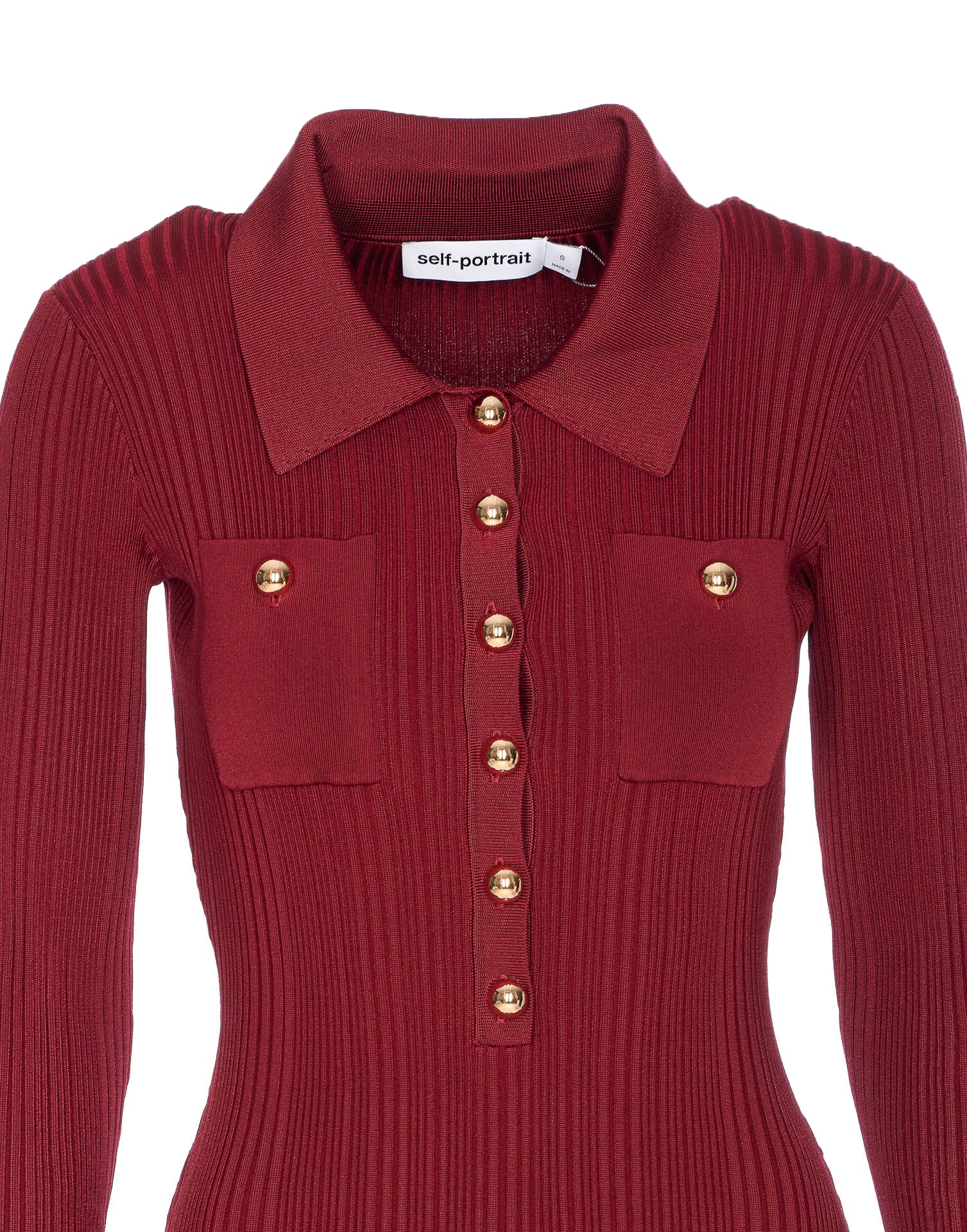 Self Portrait Dresses Red Viscose
