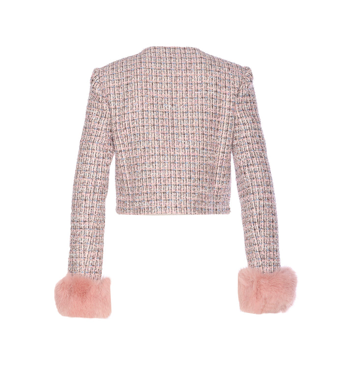 Self Portrait Jackets Pink Polyester