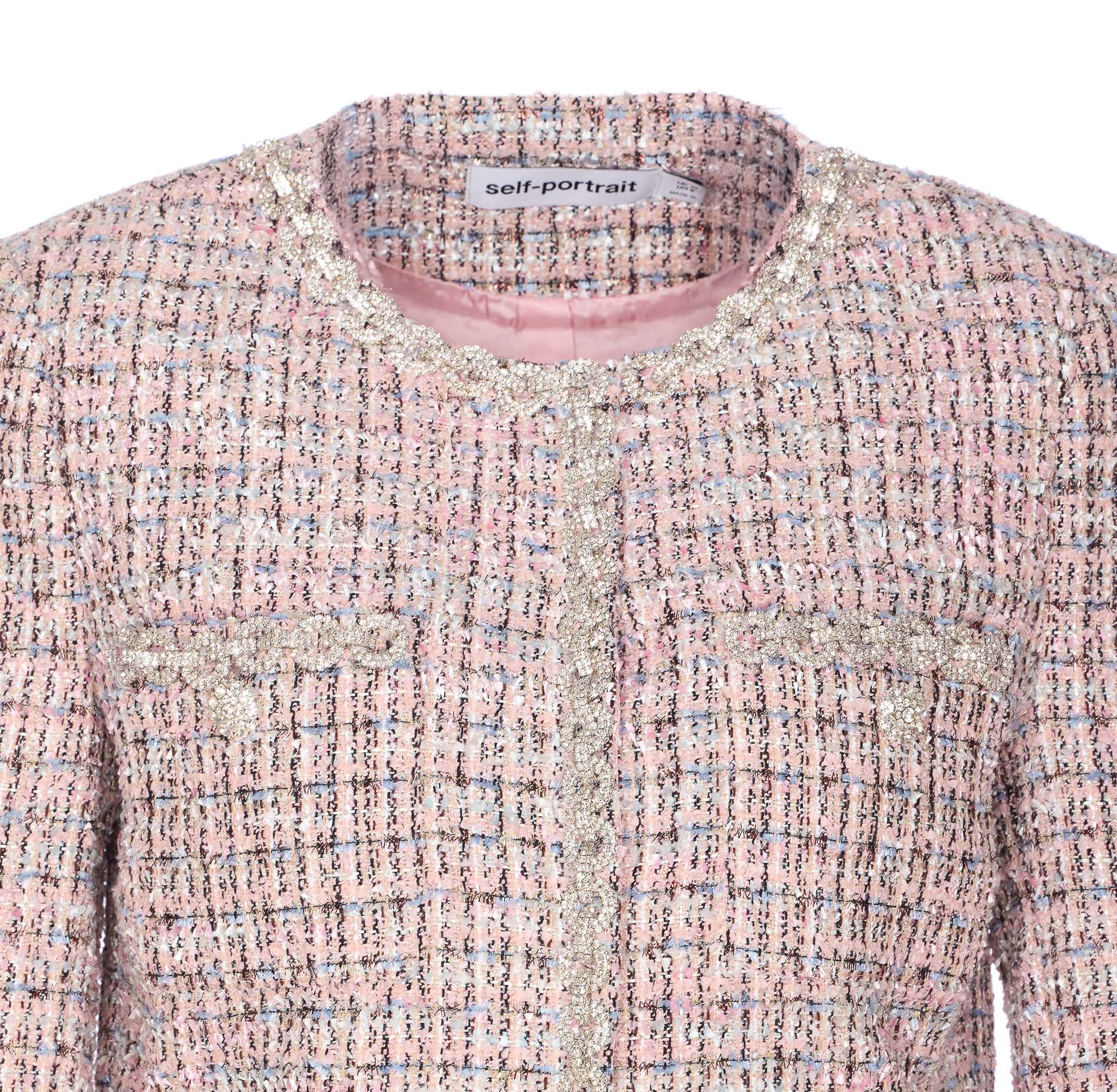 Self Portrait Jackets Pink Polyester