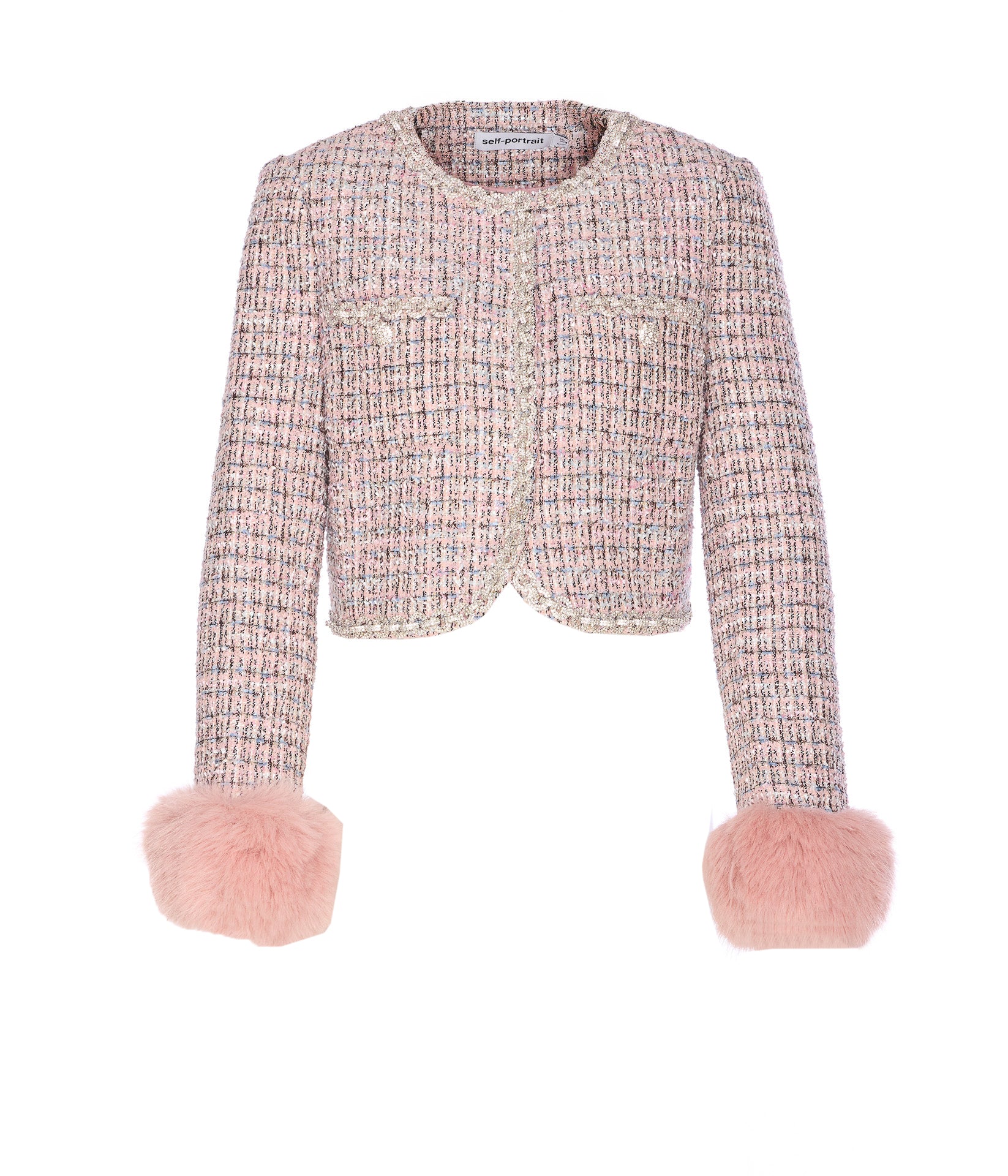 Self Portrait Jackets Pink Polyester
