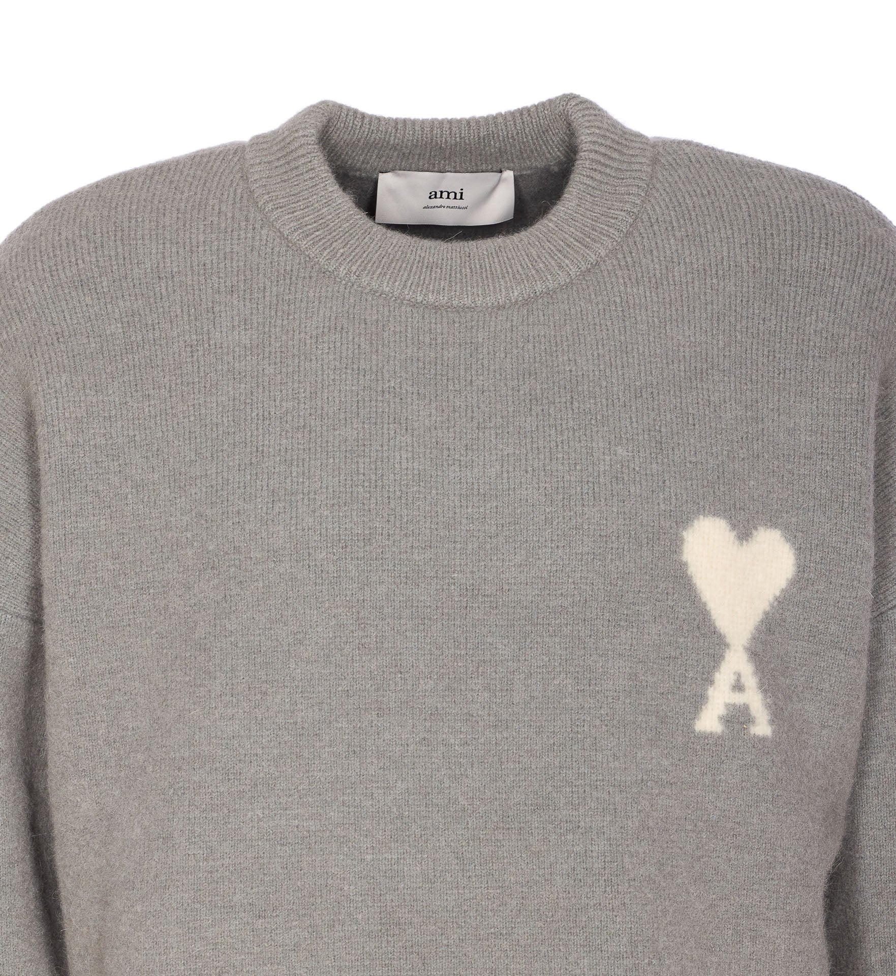 Ami Alexandre Matiussi Sweaters Grey Alpaca