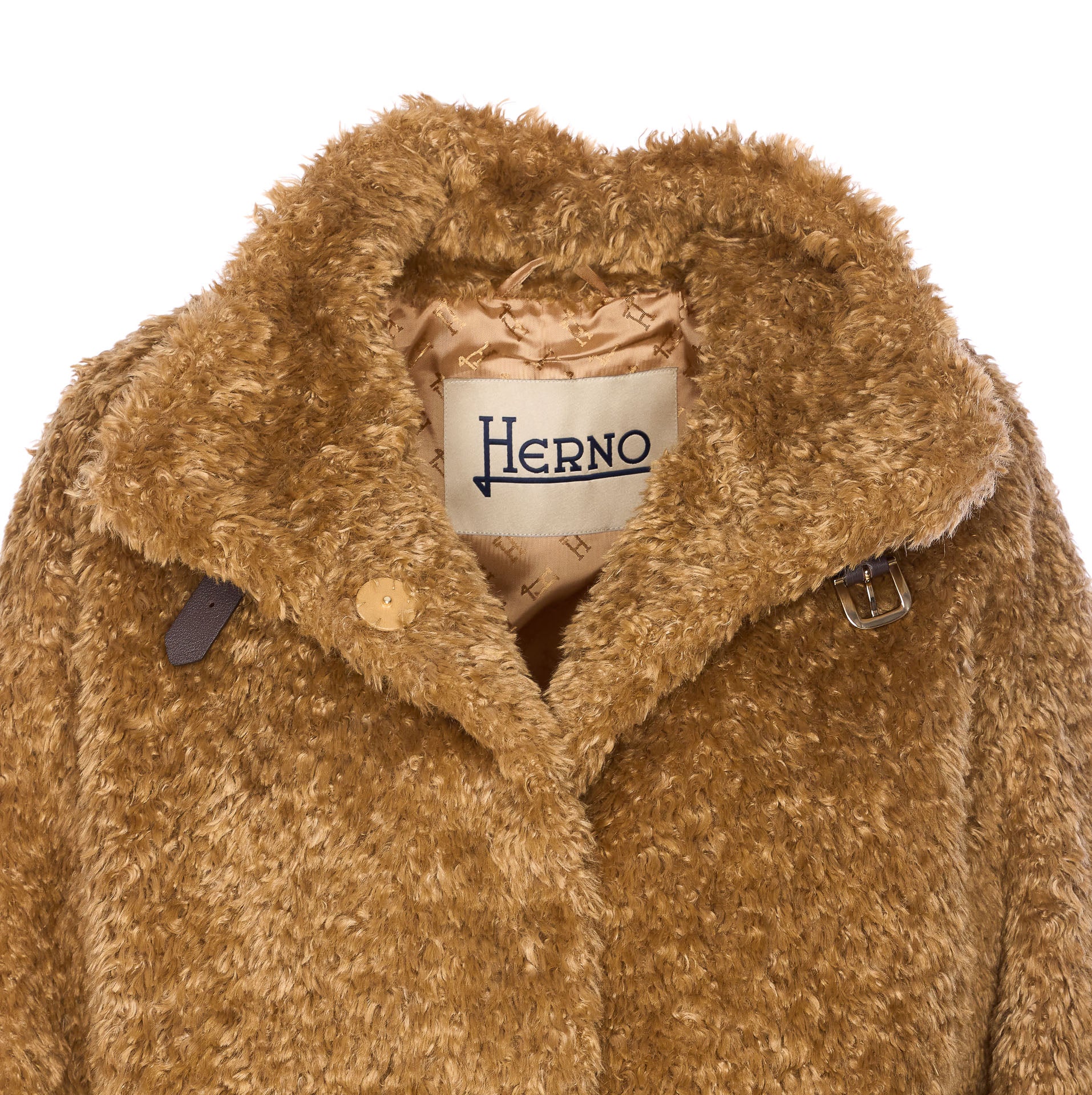 Herno Coats Beige Polyester