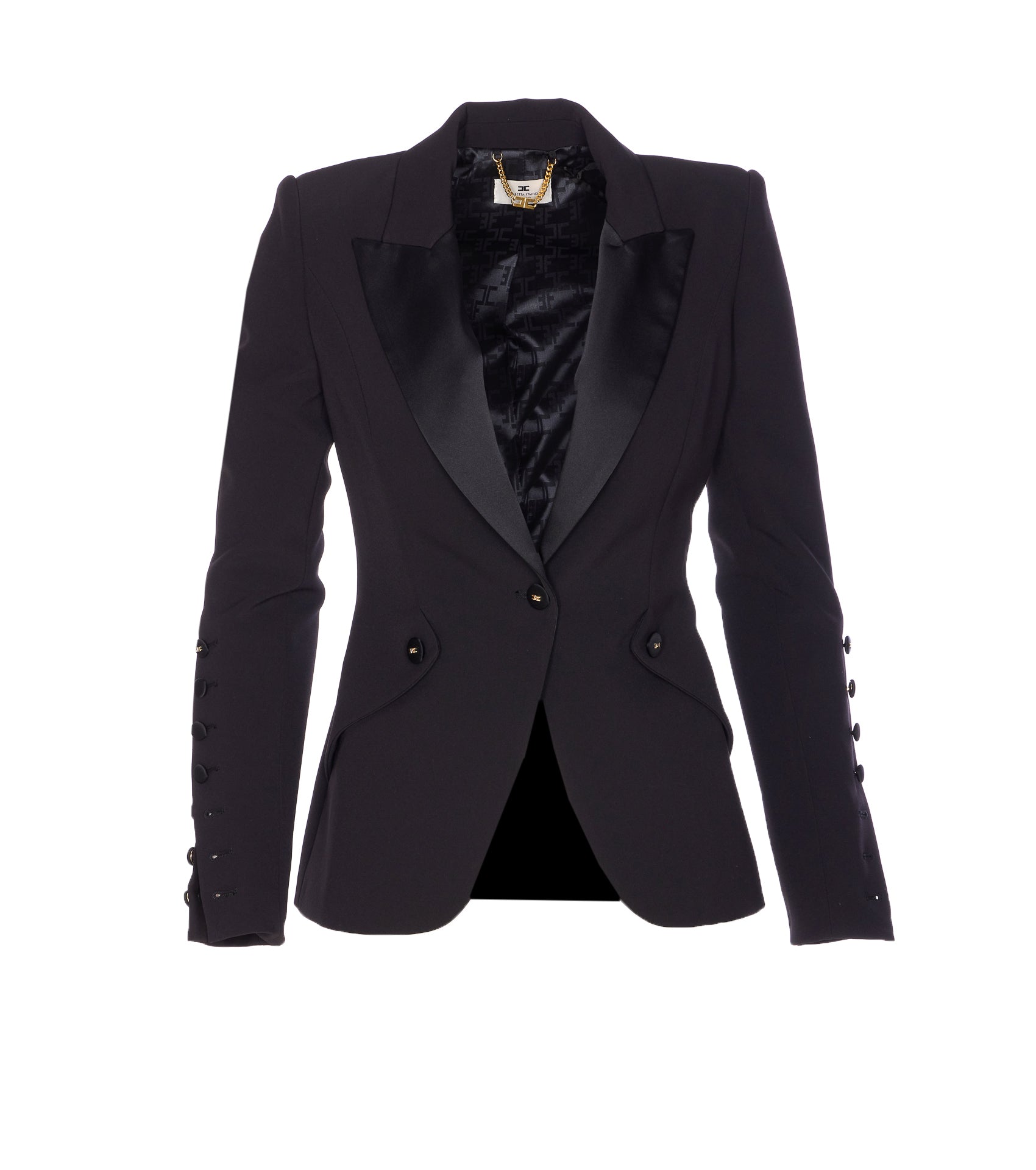 Elisabetta Franchi Jackets Black Polyester