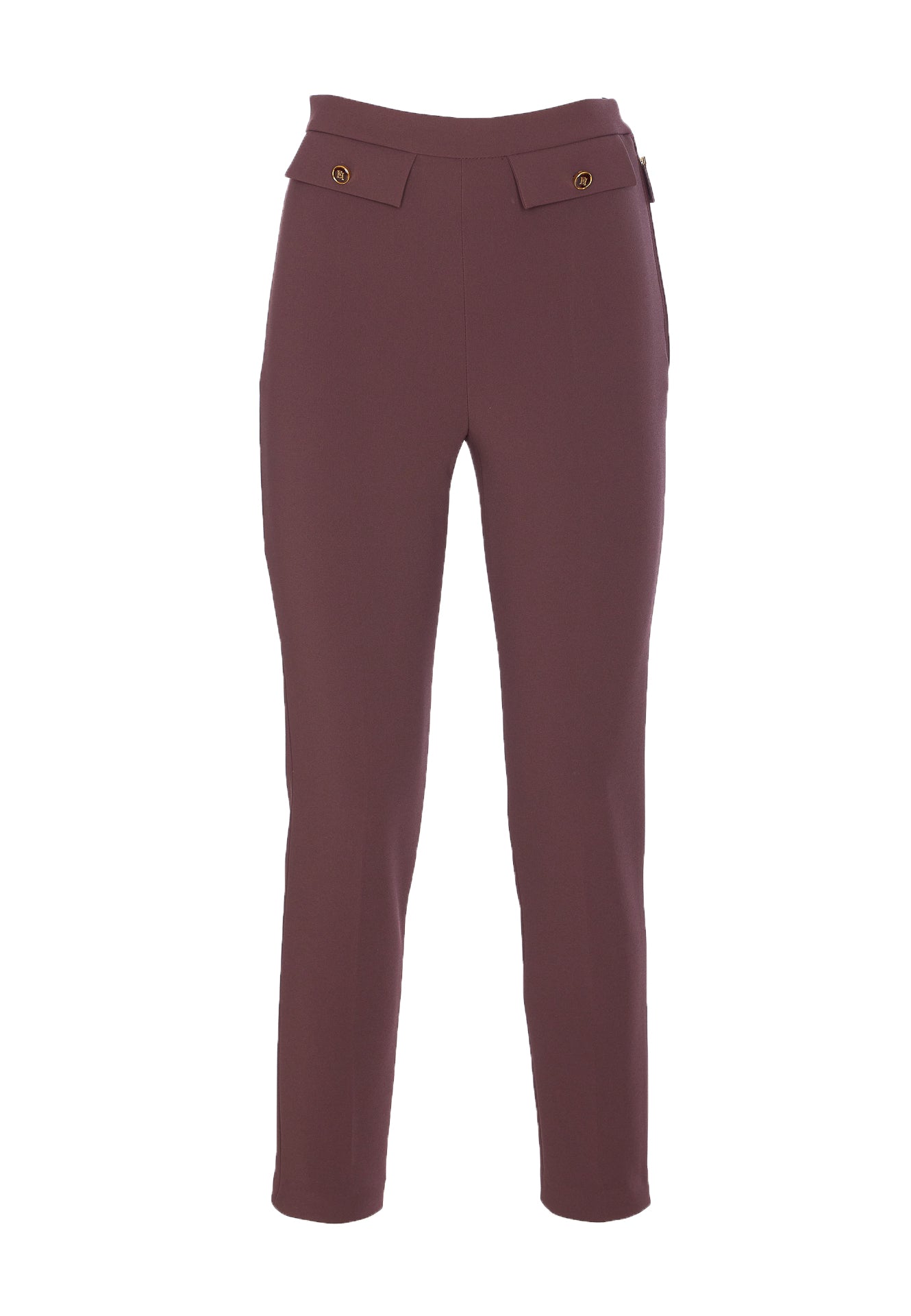 Elisabetta Franchi Trousers Red Polyester
