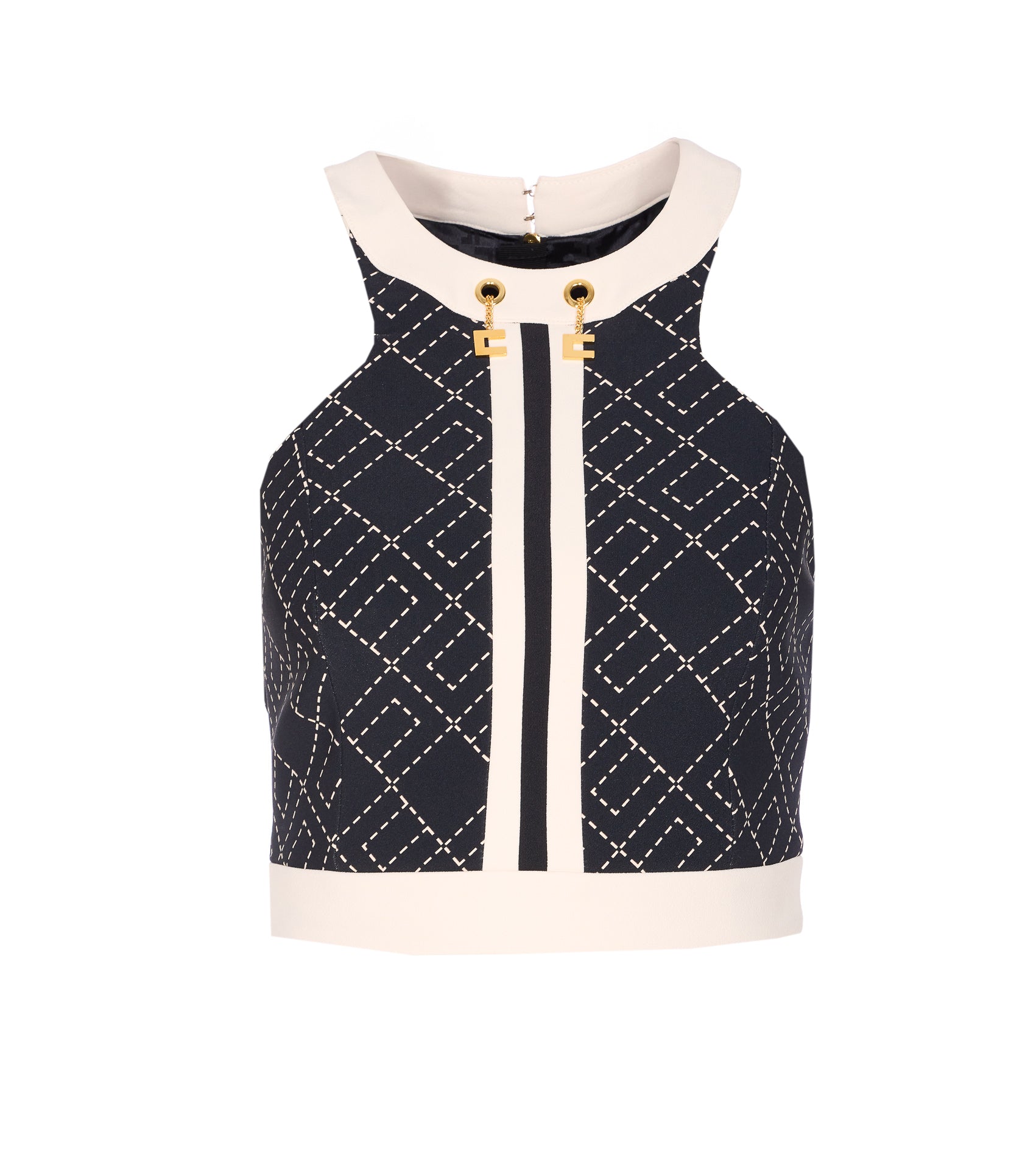 Elisabetta Franchi Top Black Polyester