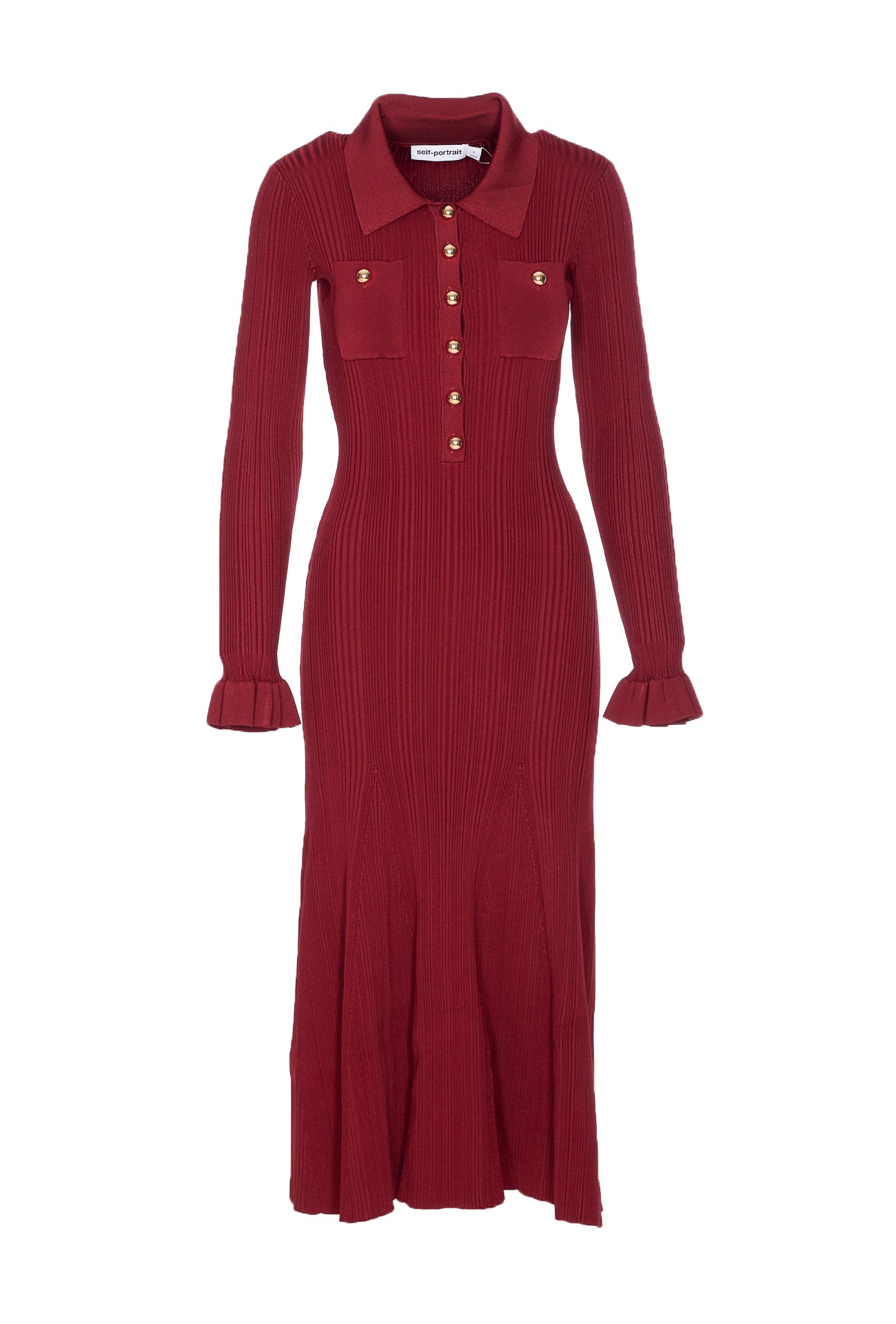 Self Portrait Dresses Red Viscose