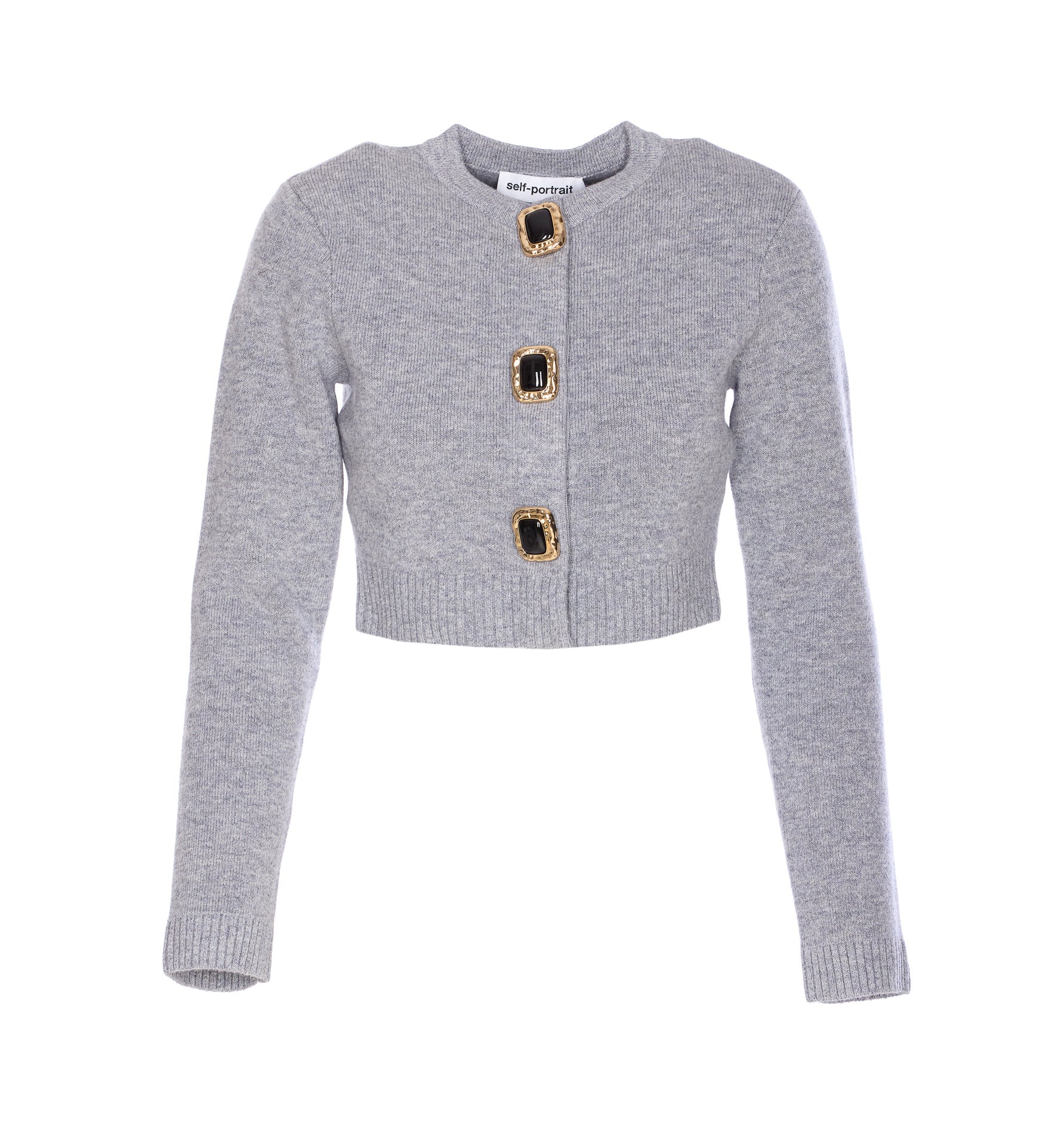 Self Portrait Sweaters Grey Wool