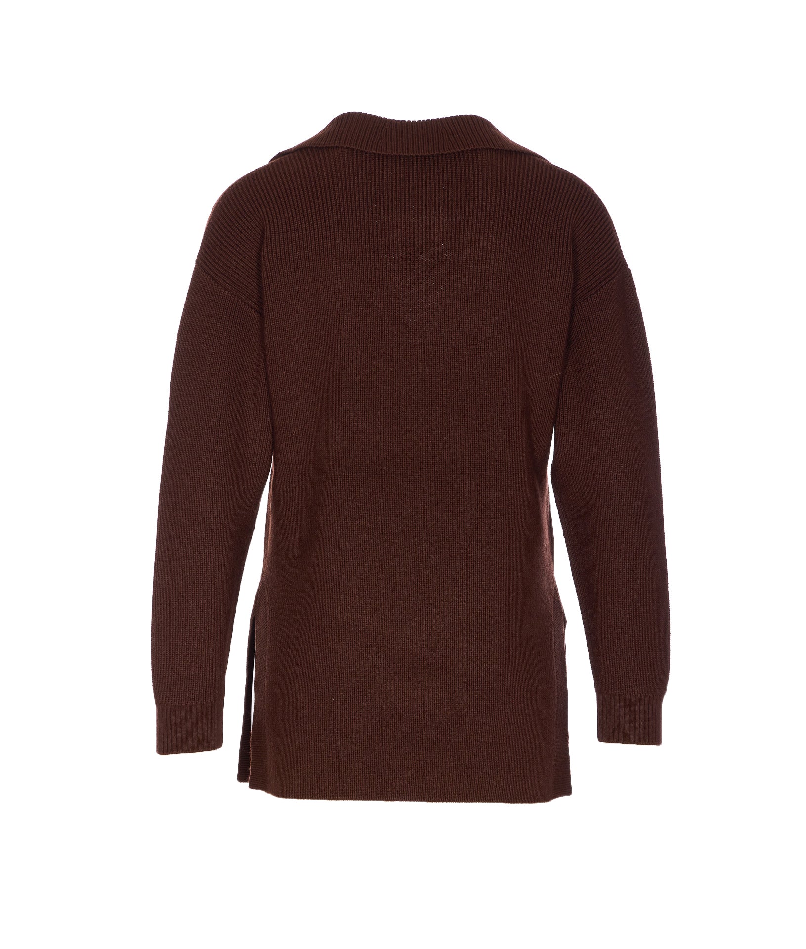 Elisabetta Franchi Sweaters Brown Wool