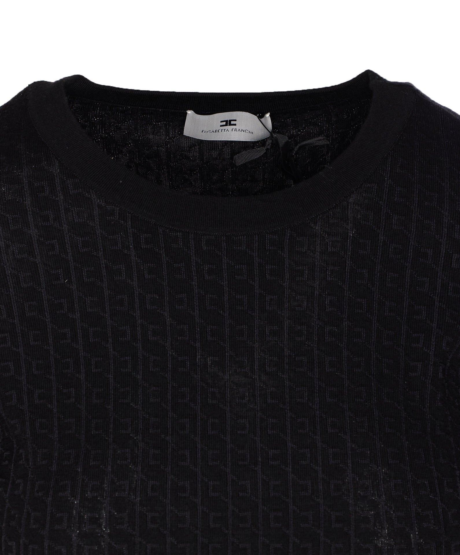 Elisabetta Franchi Sweaters Black Viscose