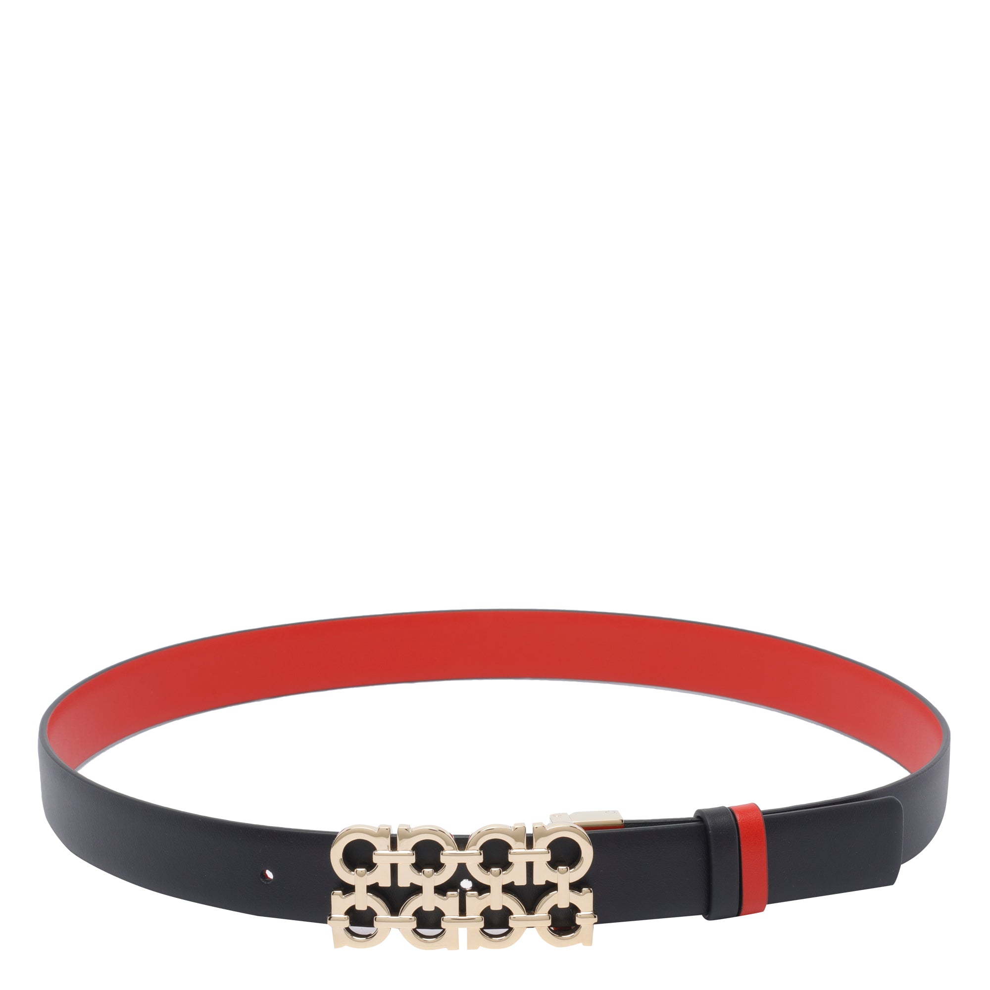 Ferragamo Belts Black Calf Leather