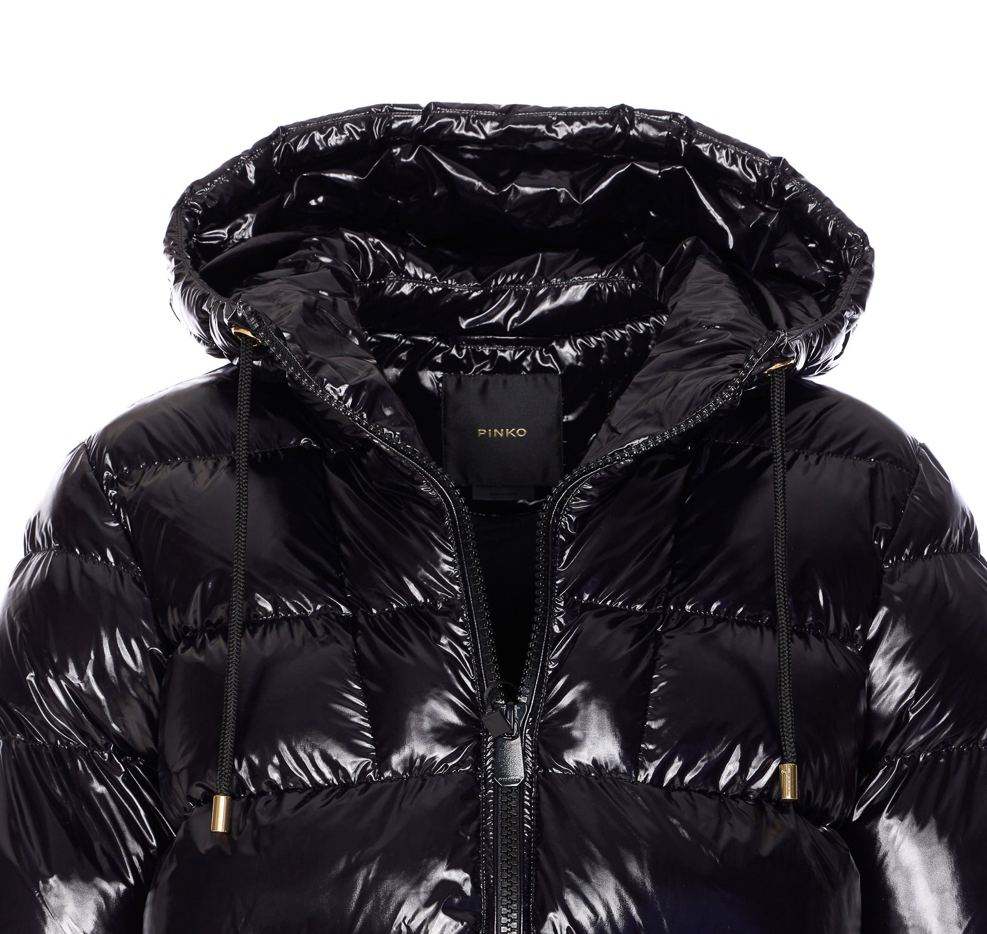 Pinko Coats Black Nylon