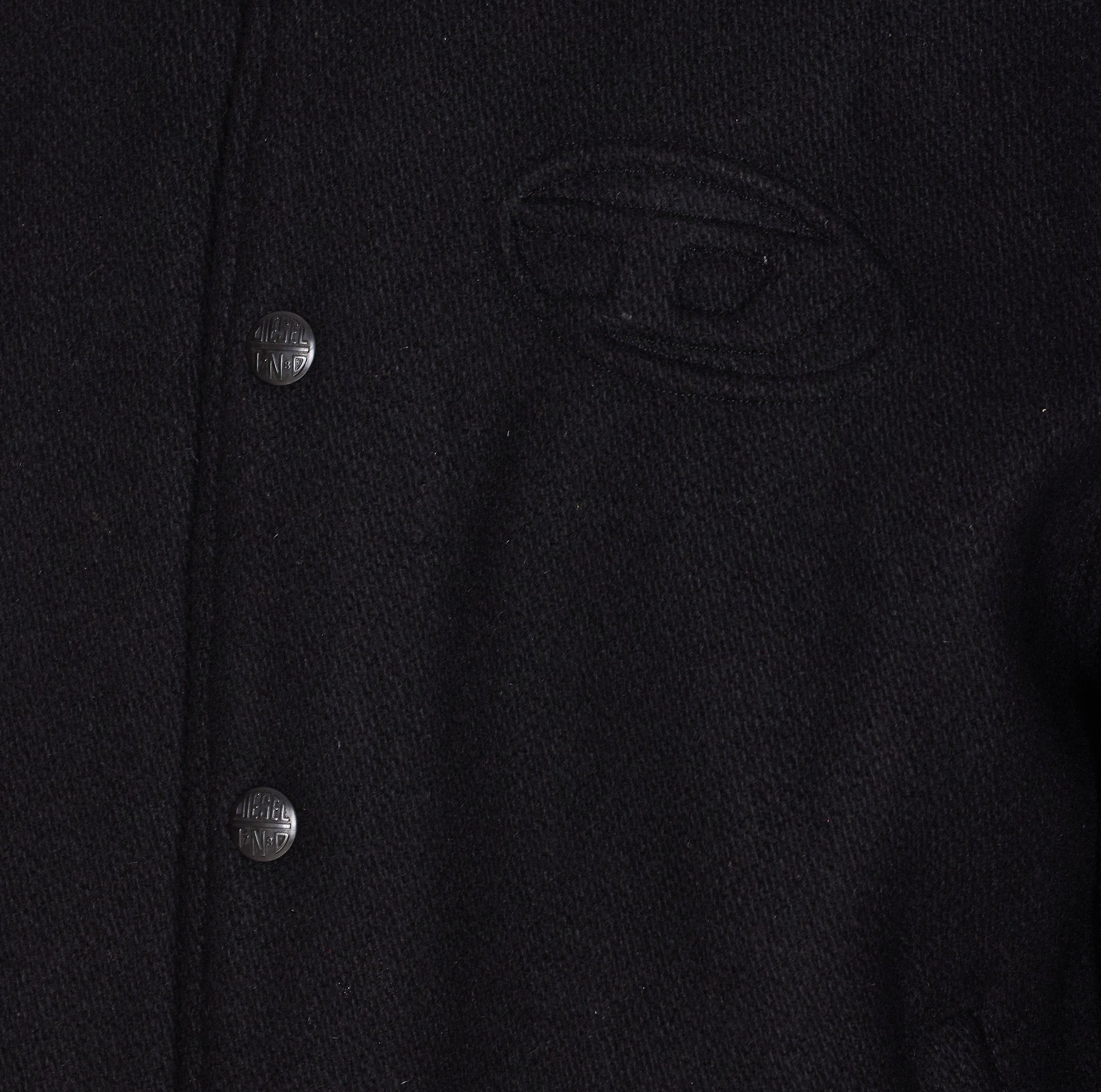 Diesel Jackets Black Wool