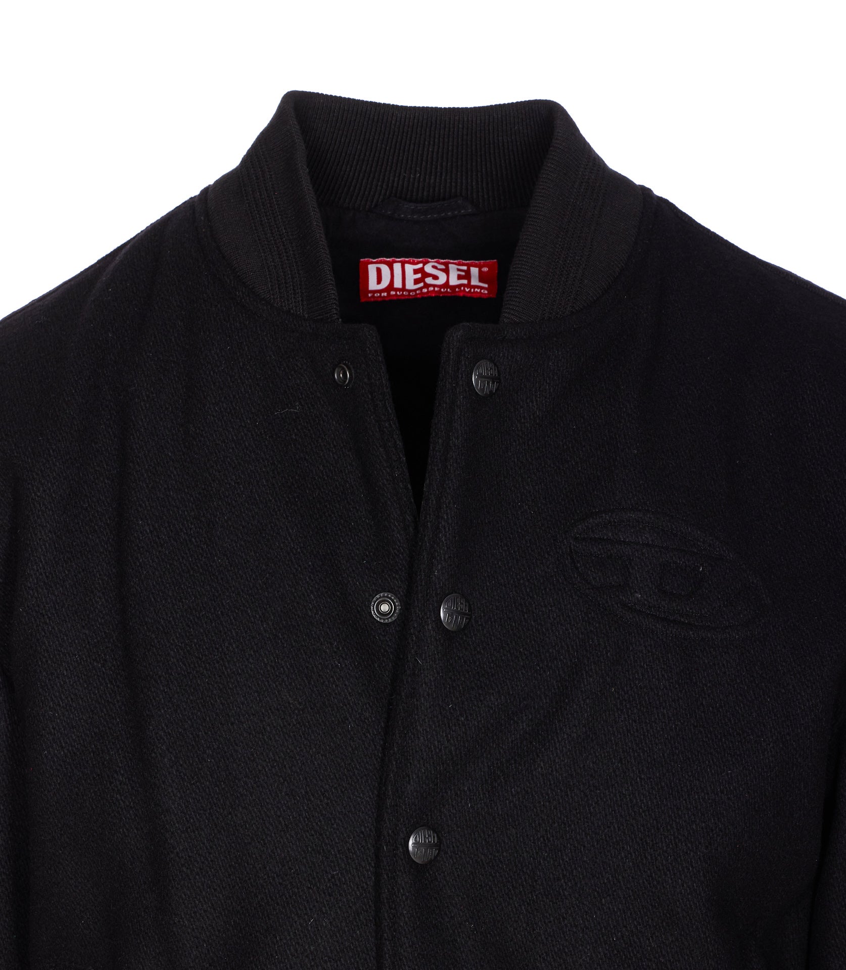 Diesel Jackets Black Wool