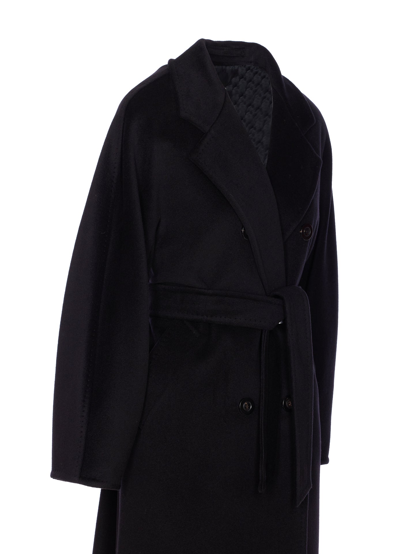 Max Mara Coats Black Virgin Wool