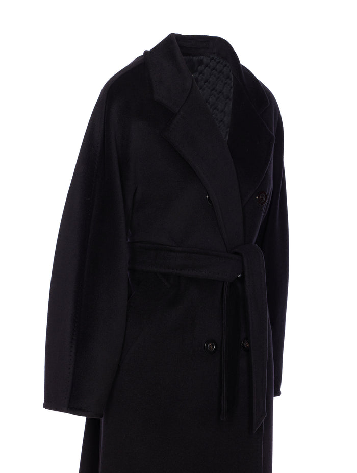 Max Mara Coats Black Virgin Wool