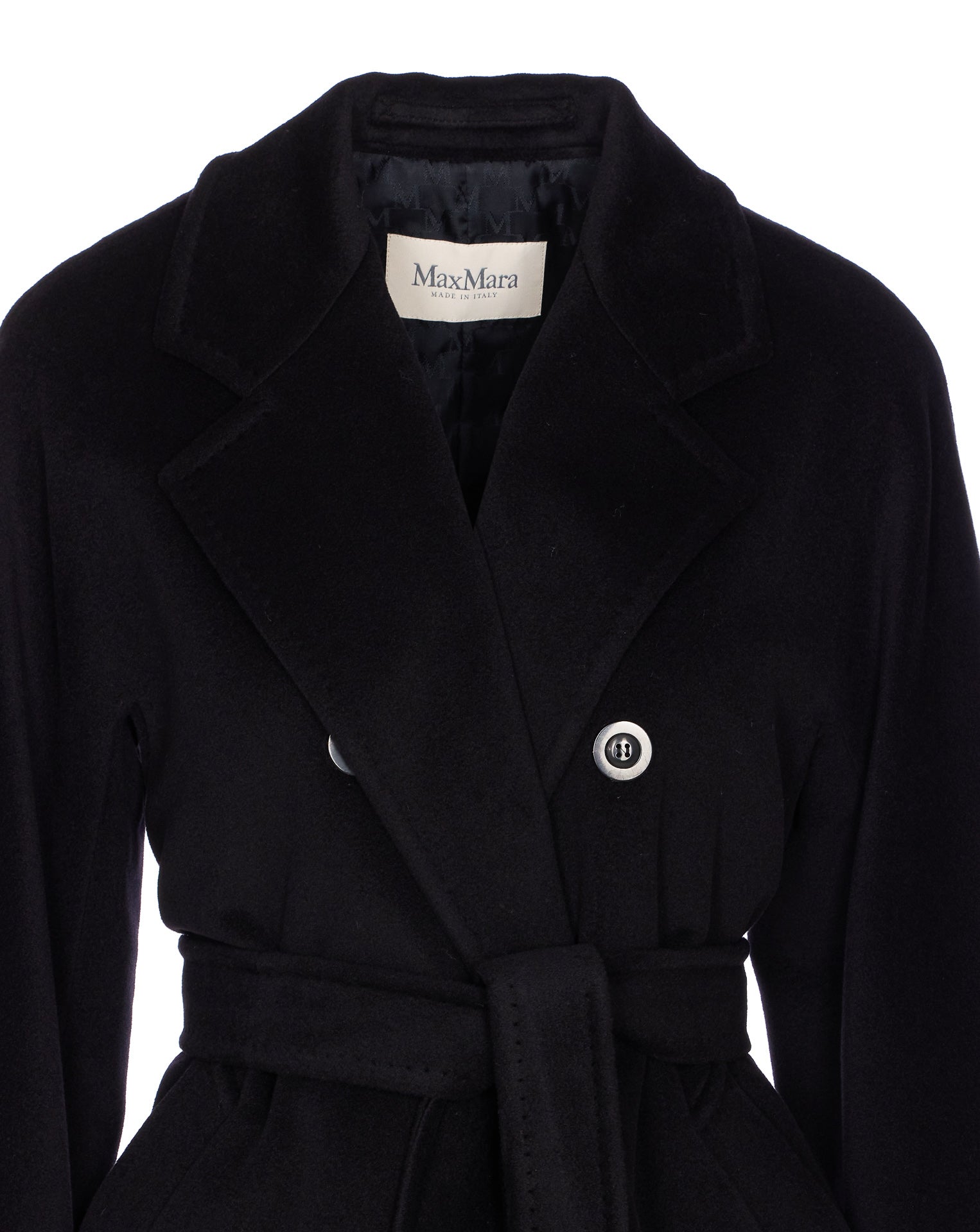 Max Mara Coats Black Virgin Wool