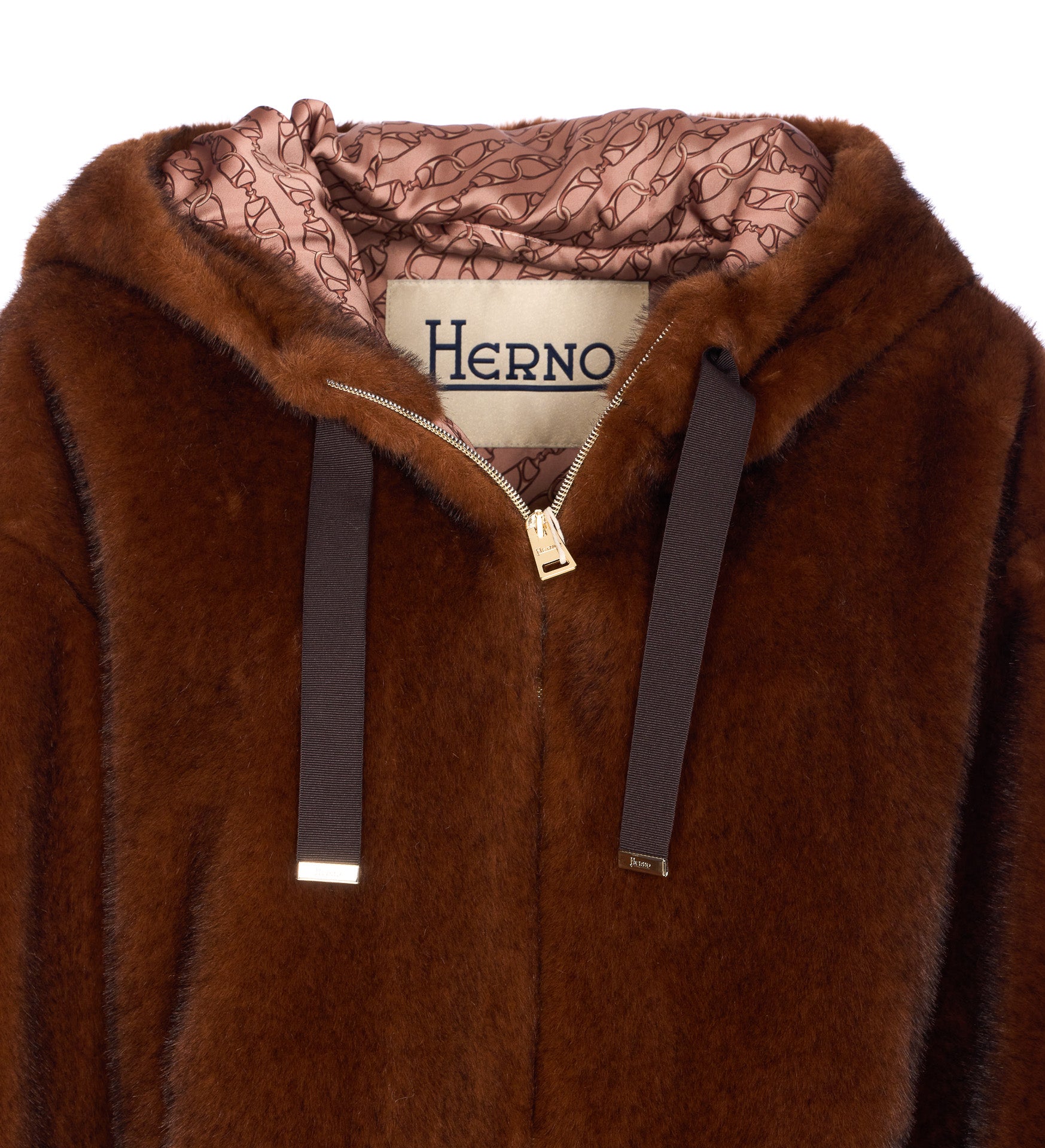 Herno Coats Brown Polyester