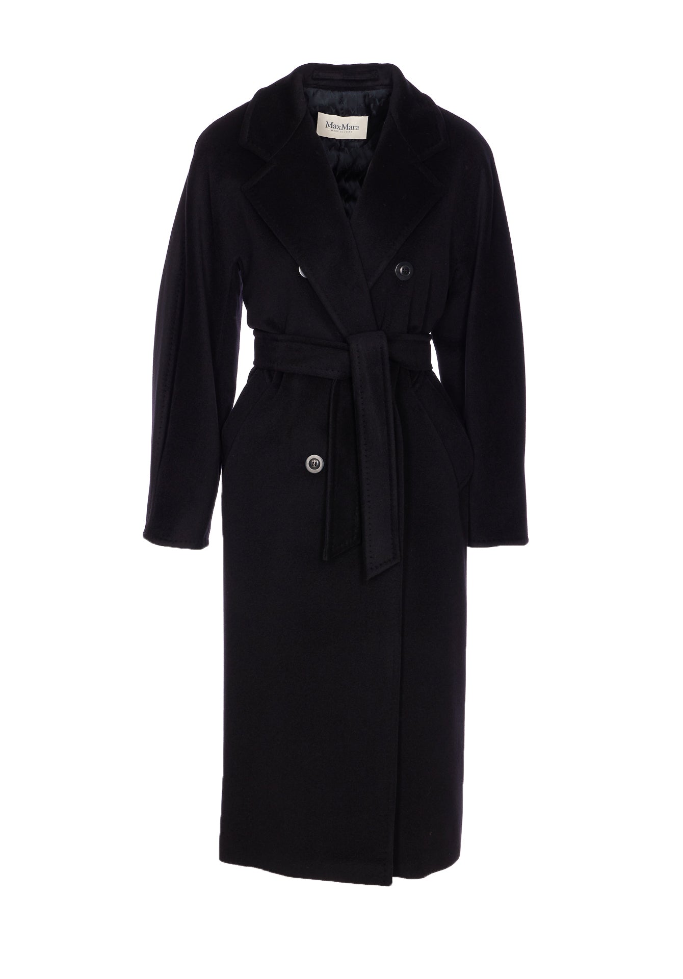 Max Mara Coats Black Virgin Wool