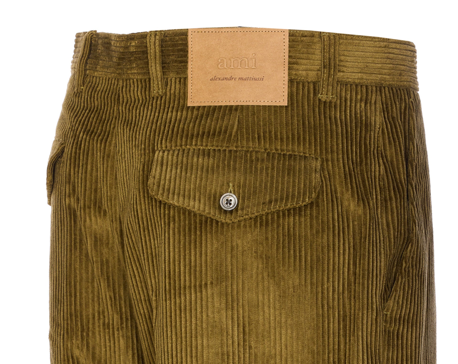 Ami Alexandre Matiussi Trousers Green Cotton
