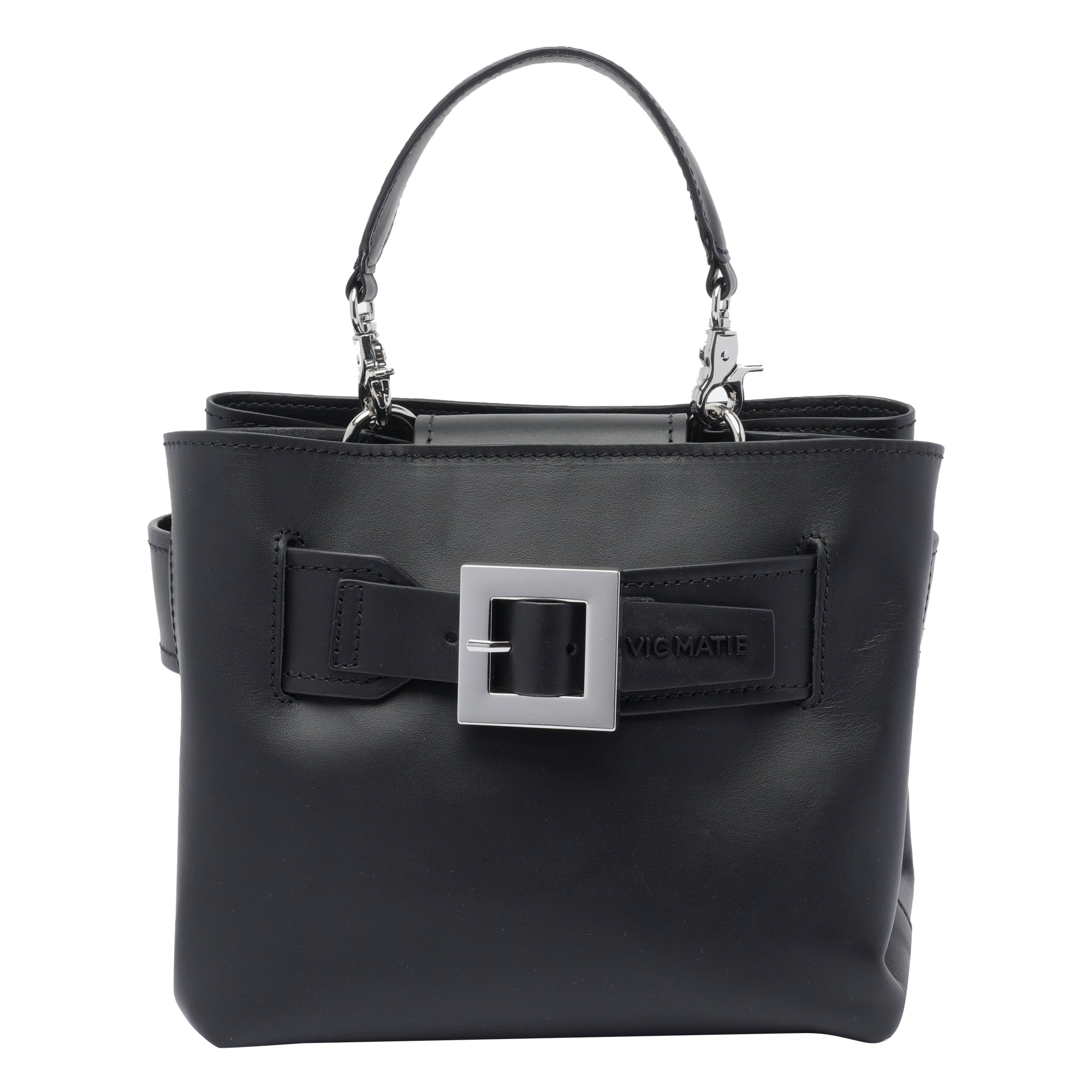 Vic Matie Bags Black Calf Leather