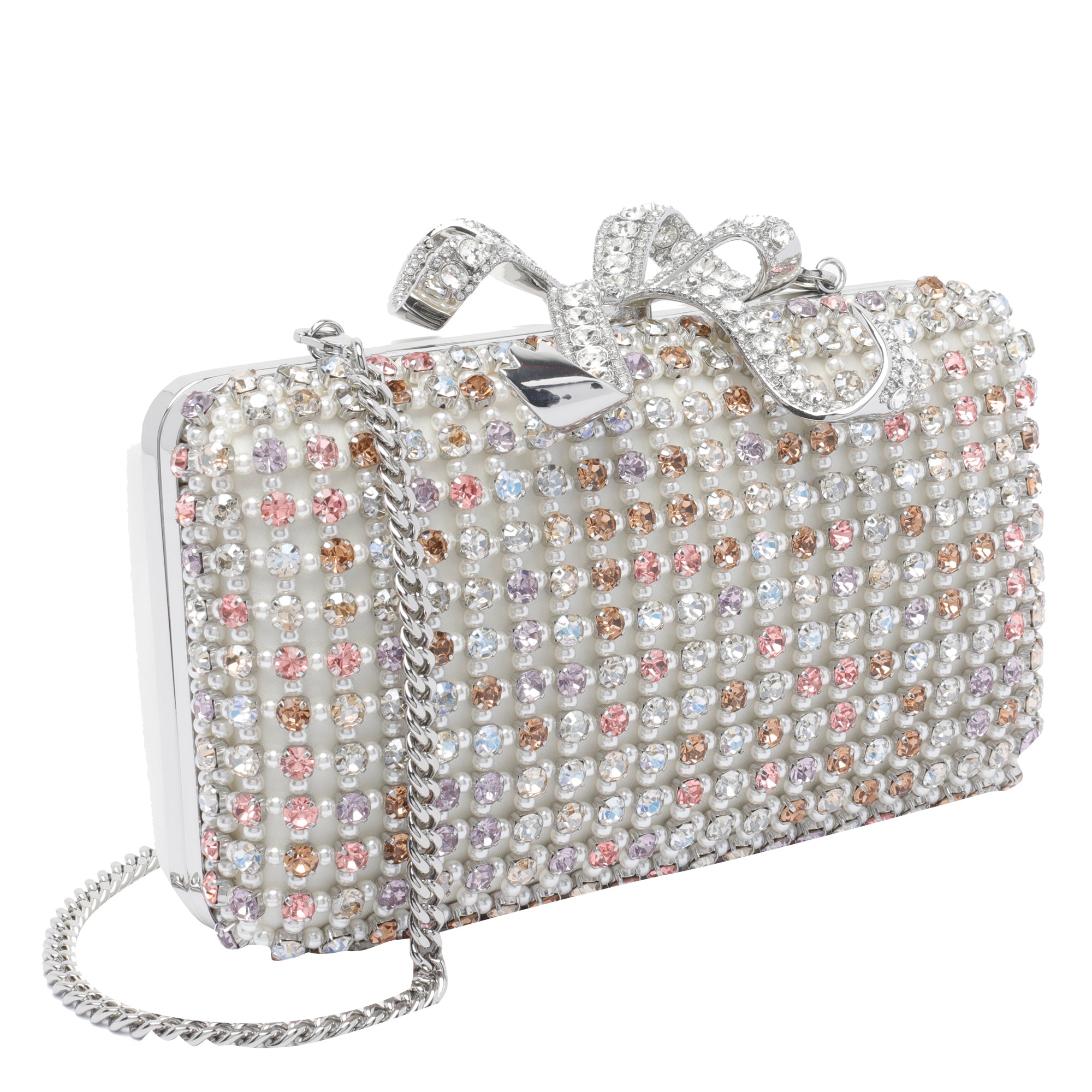 Self Portrait Bags Silver Polyester Elastan