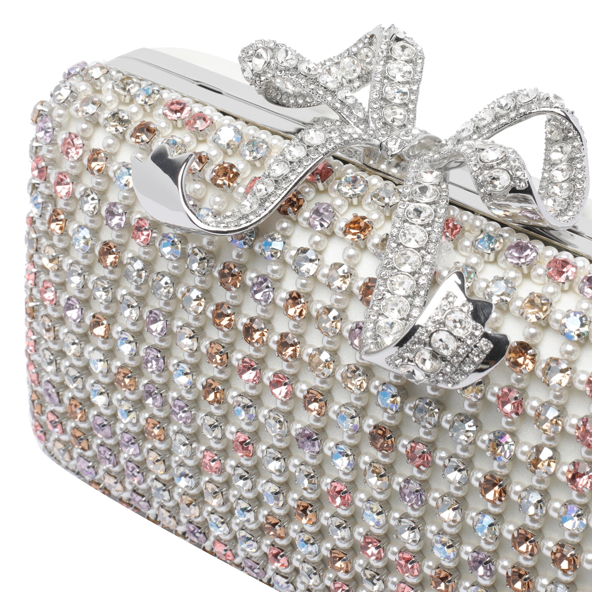 Self Portrait Bags Silver Polyester Elastan