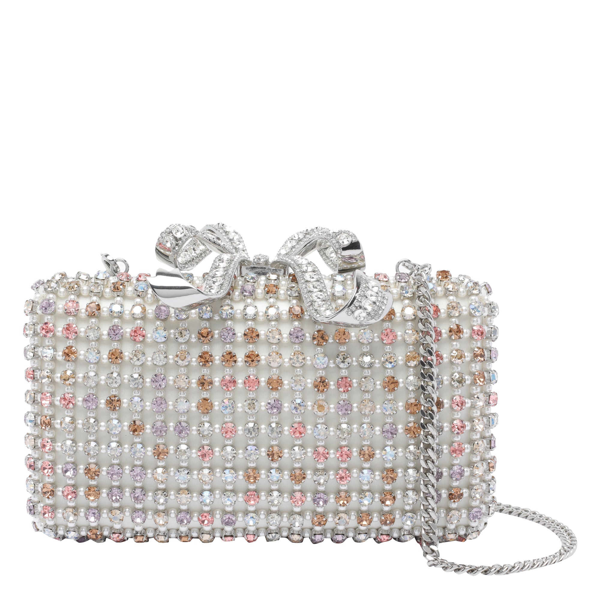 Self Portrait Bags Silver Polyester Elastan