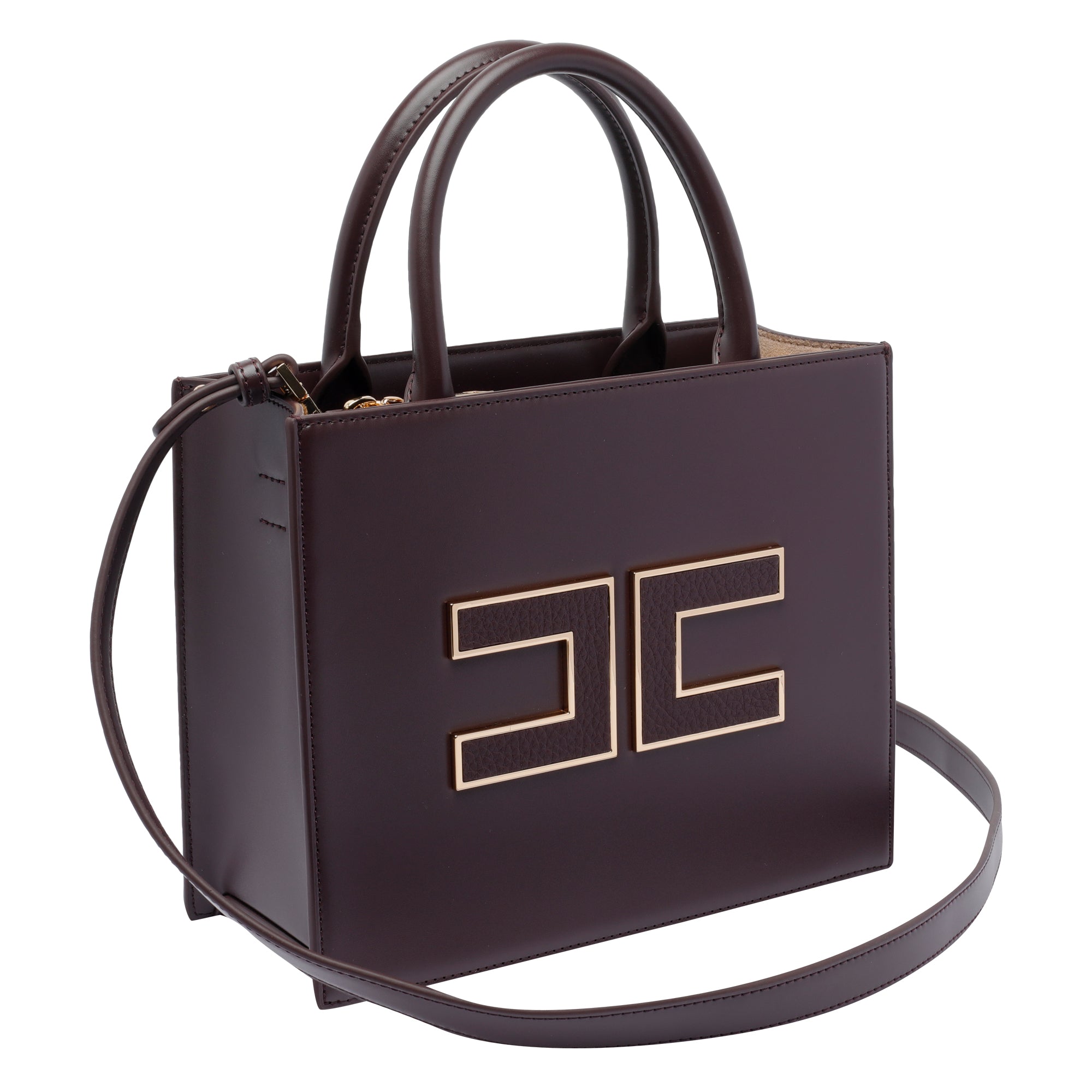 Elisabetta Franchi Bags Purple Polyurethane Polyester Cotton