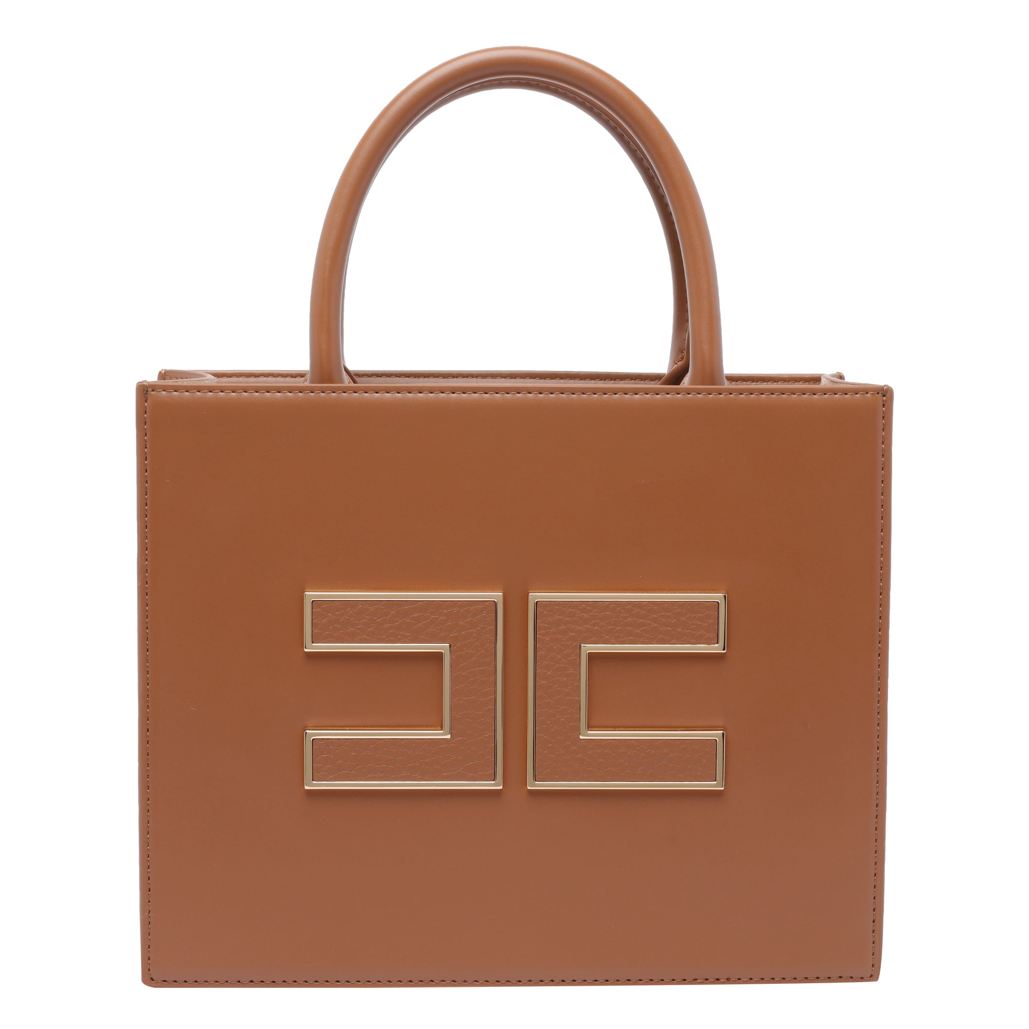 Elisabetta Franchi Bags Brown Polyurethane Polyester Cotton