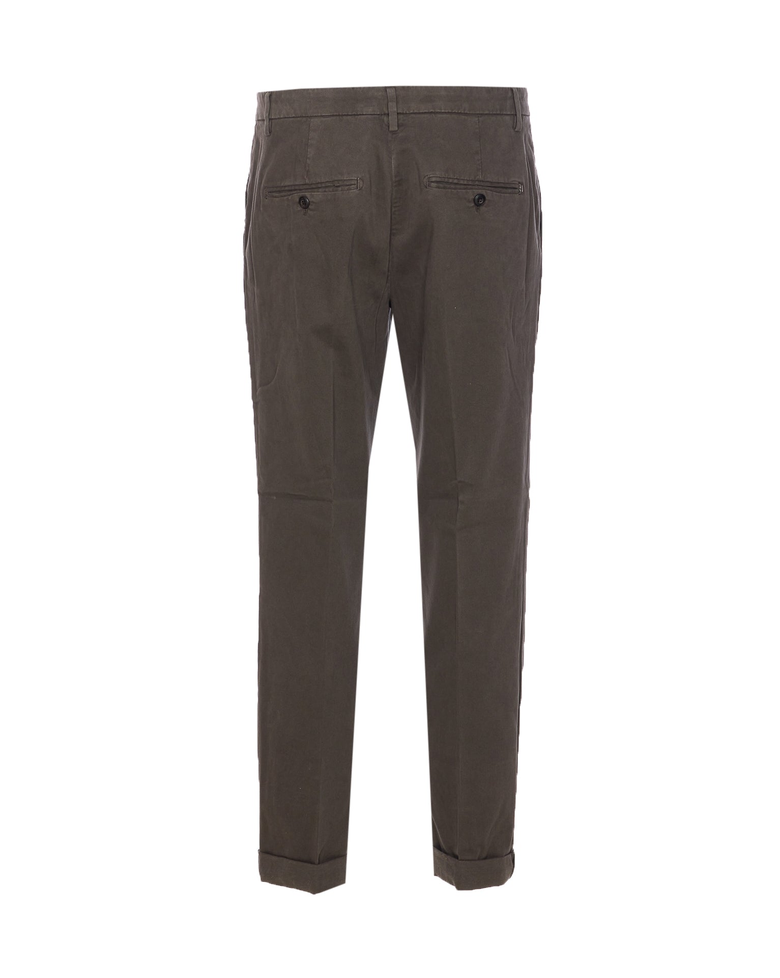 Dondup Trousers Green Cotton