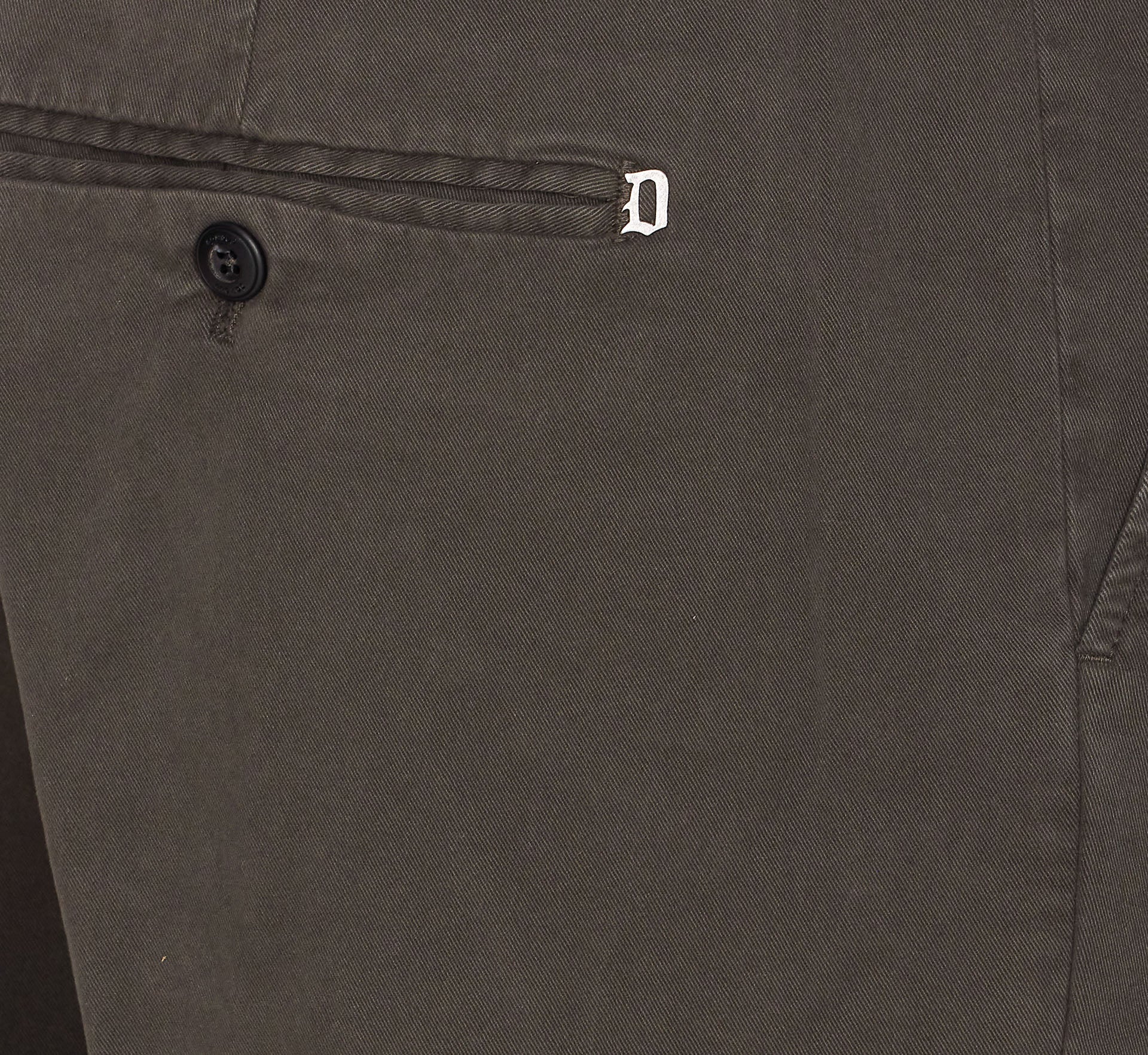 Dondup Trousers Green Cotton