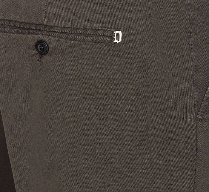 Dondup Trousers Green Cotton