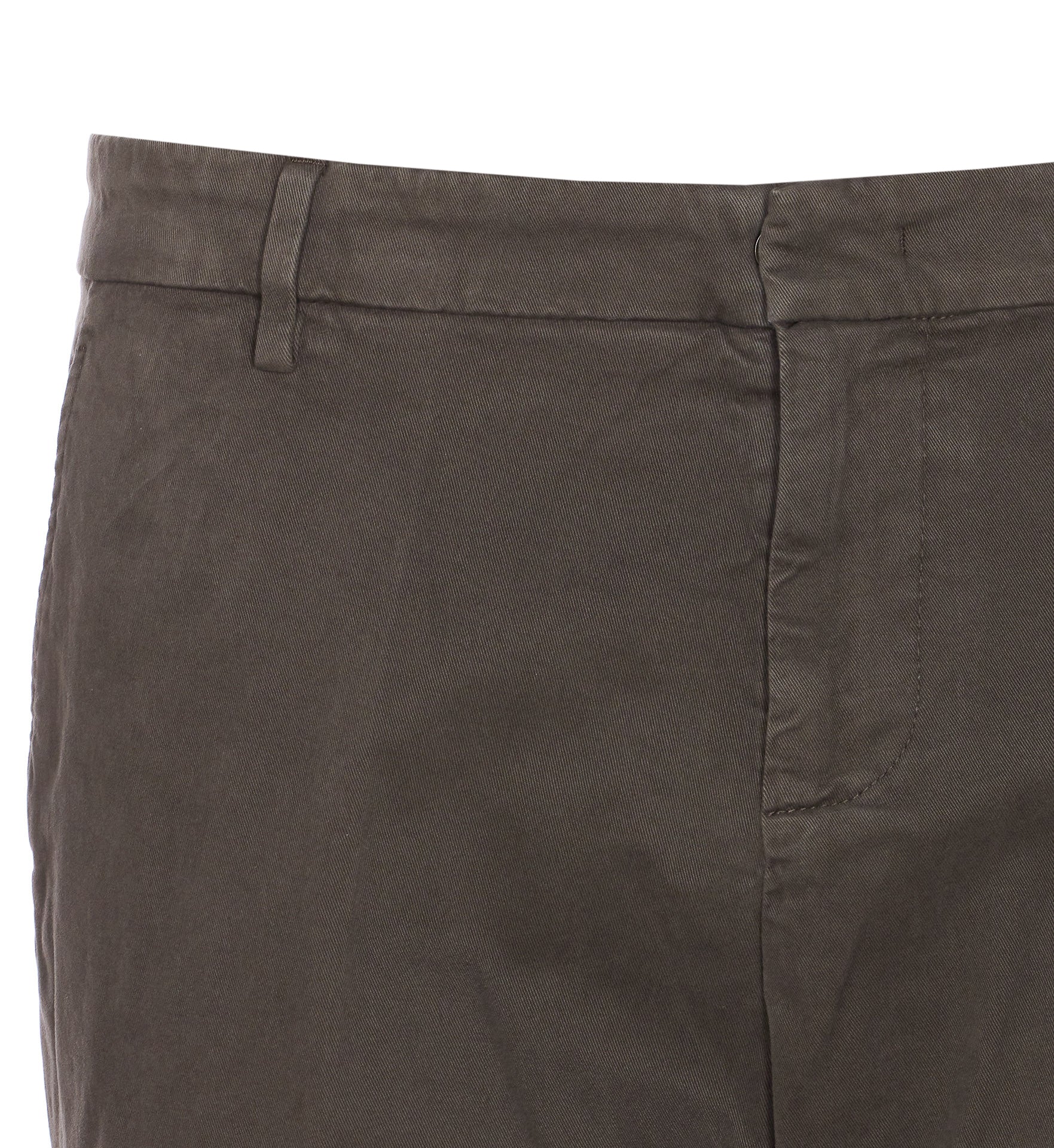 Dondup Trousers Green Cotton