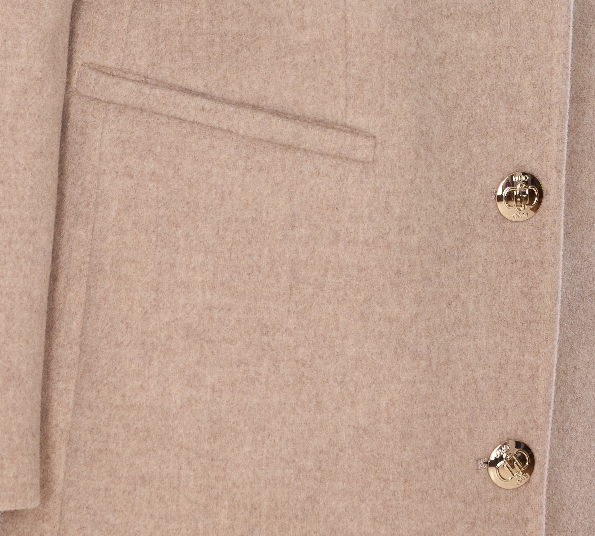 Liu Jo Coats Beige Wool
