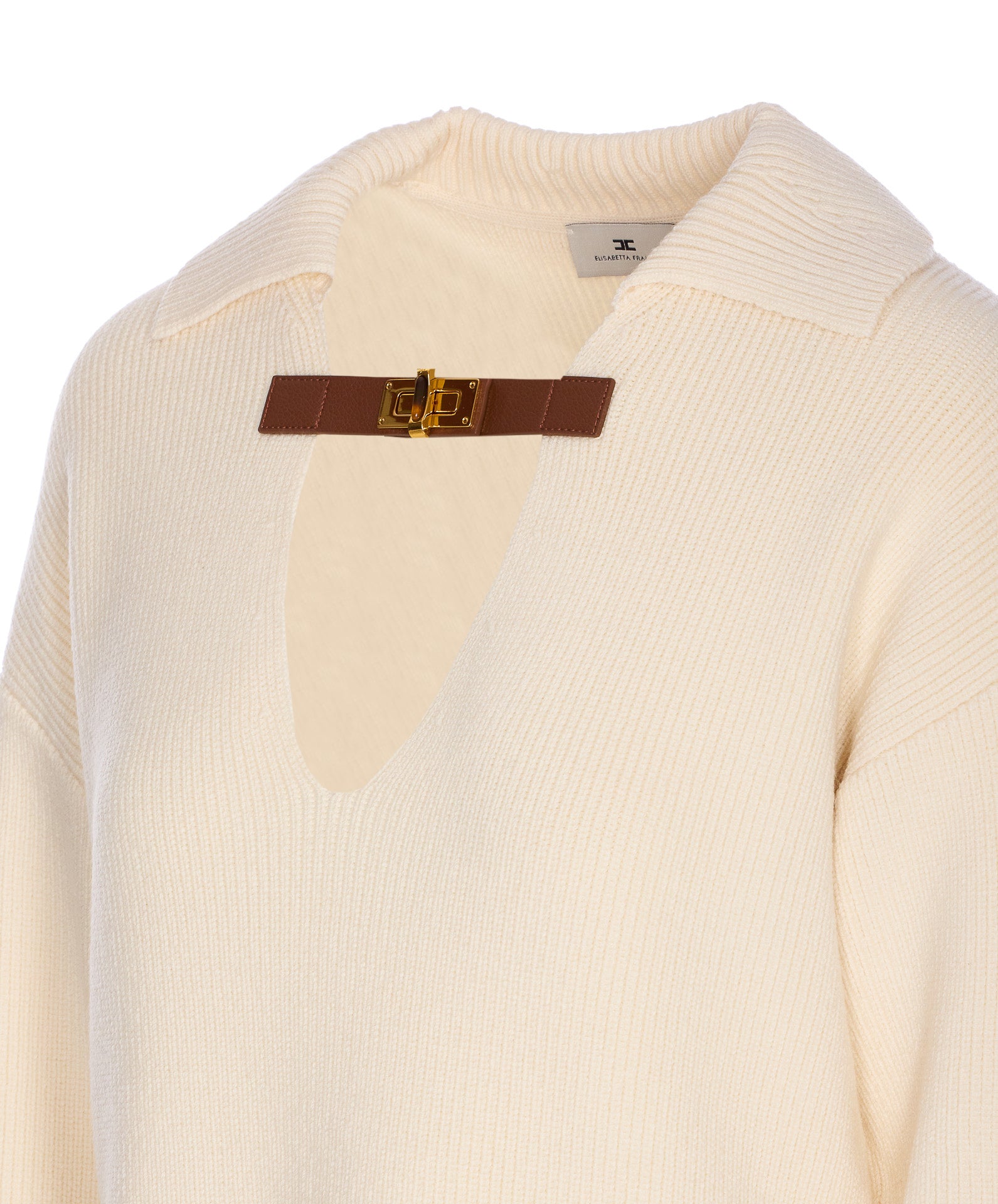 Elisabetta Franchi Sweaters White Wool