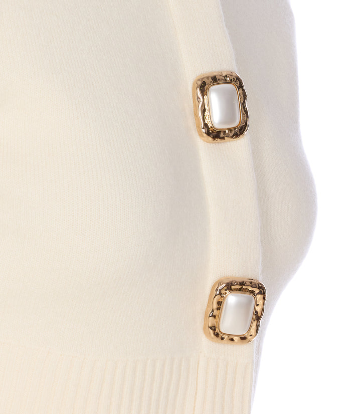 Self Portrait Sweaters White Wool