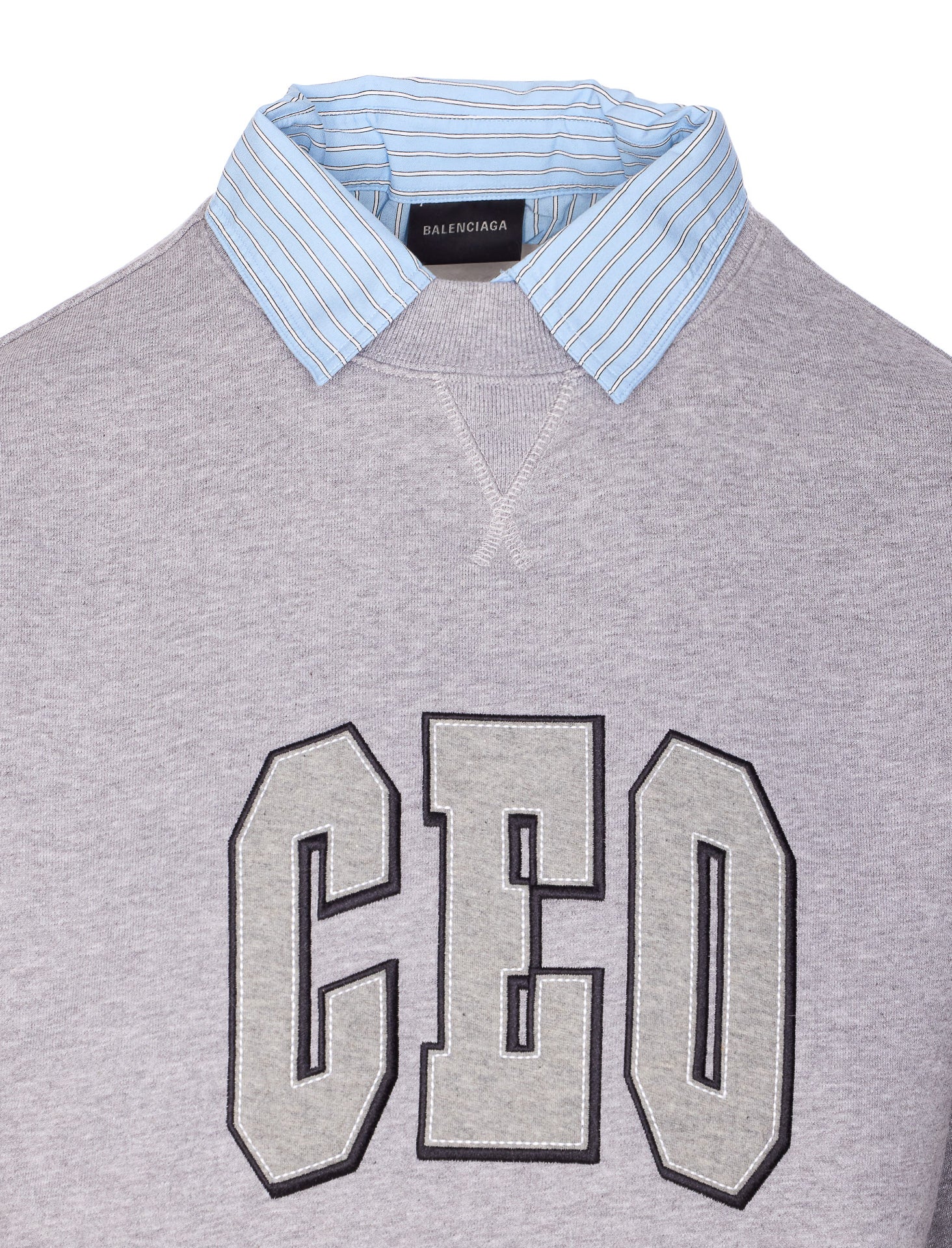 Balenciaga Sweaters Grey Cotton