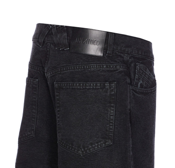 The Attico Jeans Black Cotton