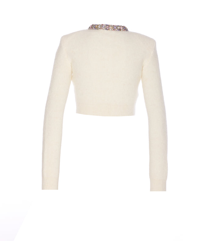 Self Portrait Sweaters White Polyester