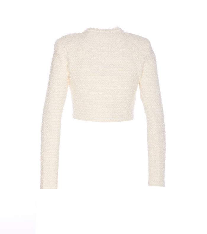 Self Portrait Sweaters White Cotton