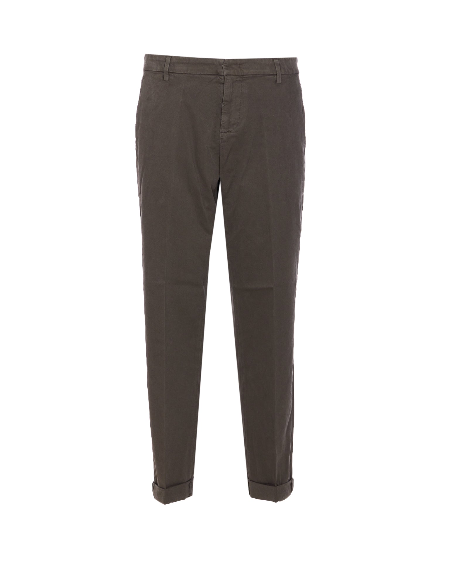 Dondup Trousers Green Cotton